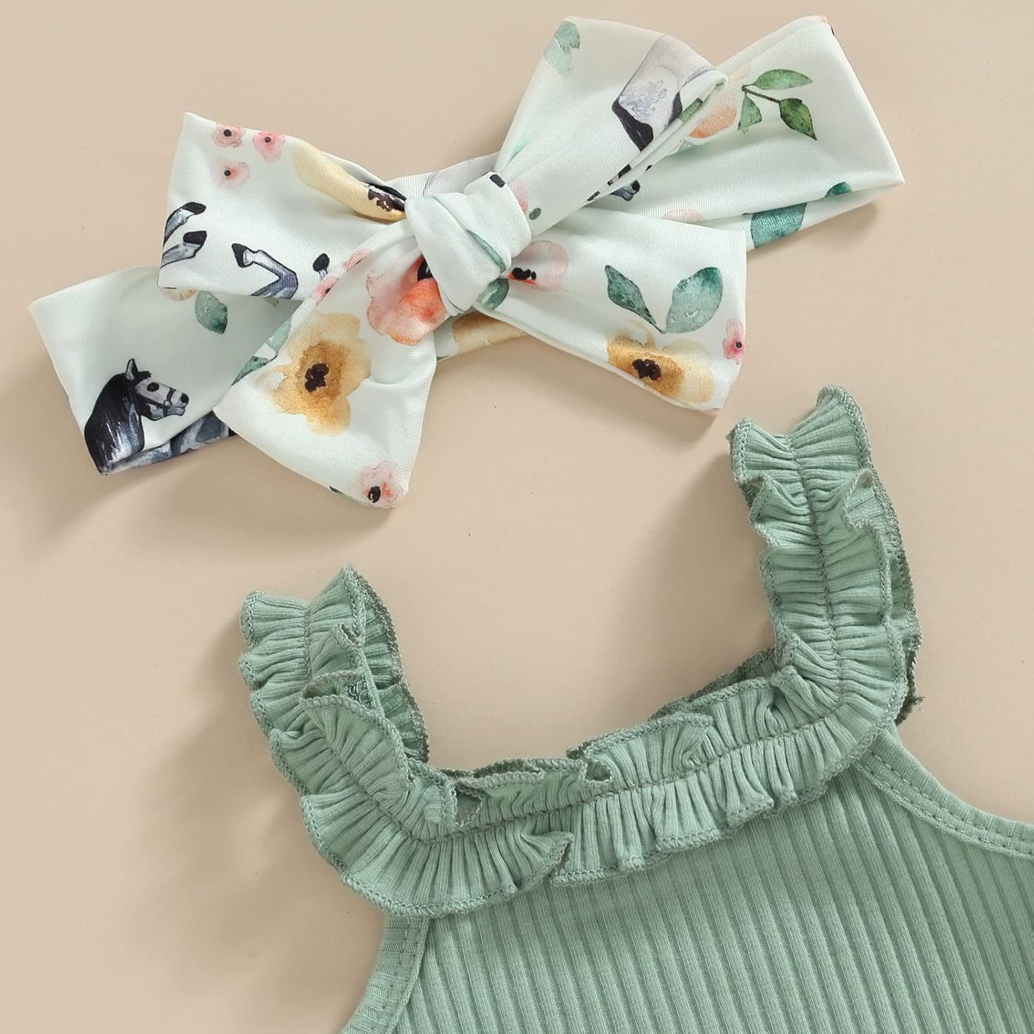 3-Piece Toddler Summer Romper Set