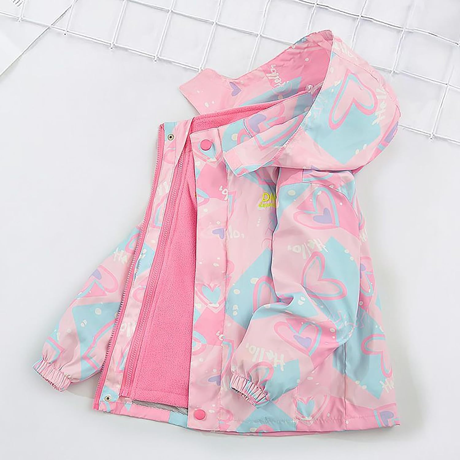 2Pcs Girls Ski Jacket Waterproof Coat Warm Fleece Winter Windproof Hoodie