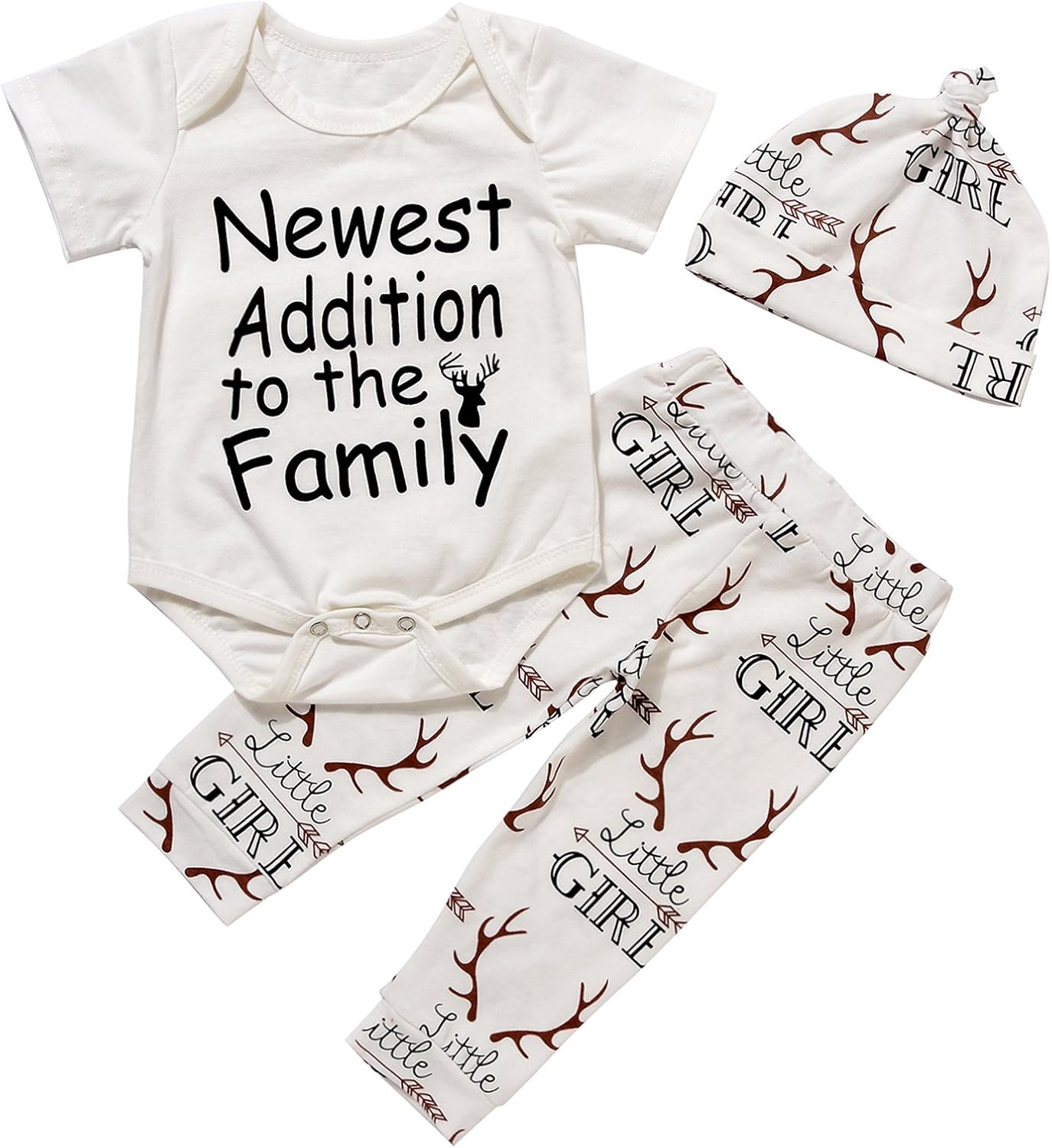 Newborn Suit for Baby shower - deer print