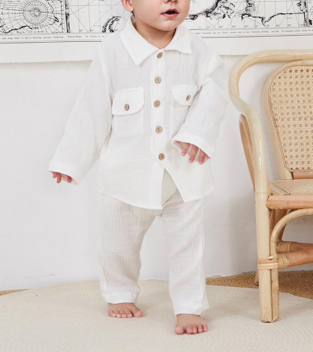 Perfect Fit ToddlerBamboo Polo Set-Cotton Mutation for FallWinter Growth