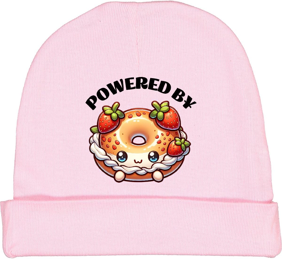 Cute Baby Beanie with Bagel Design