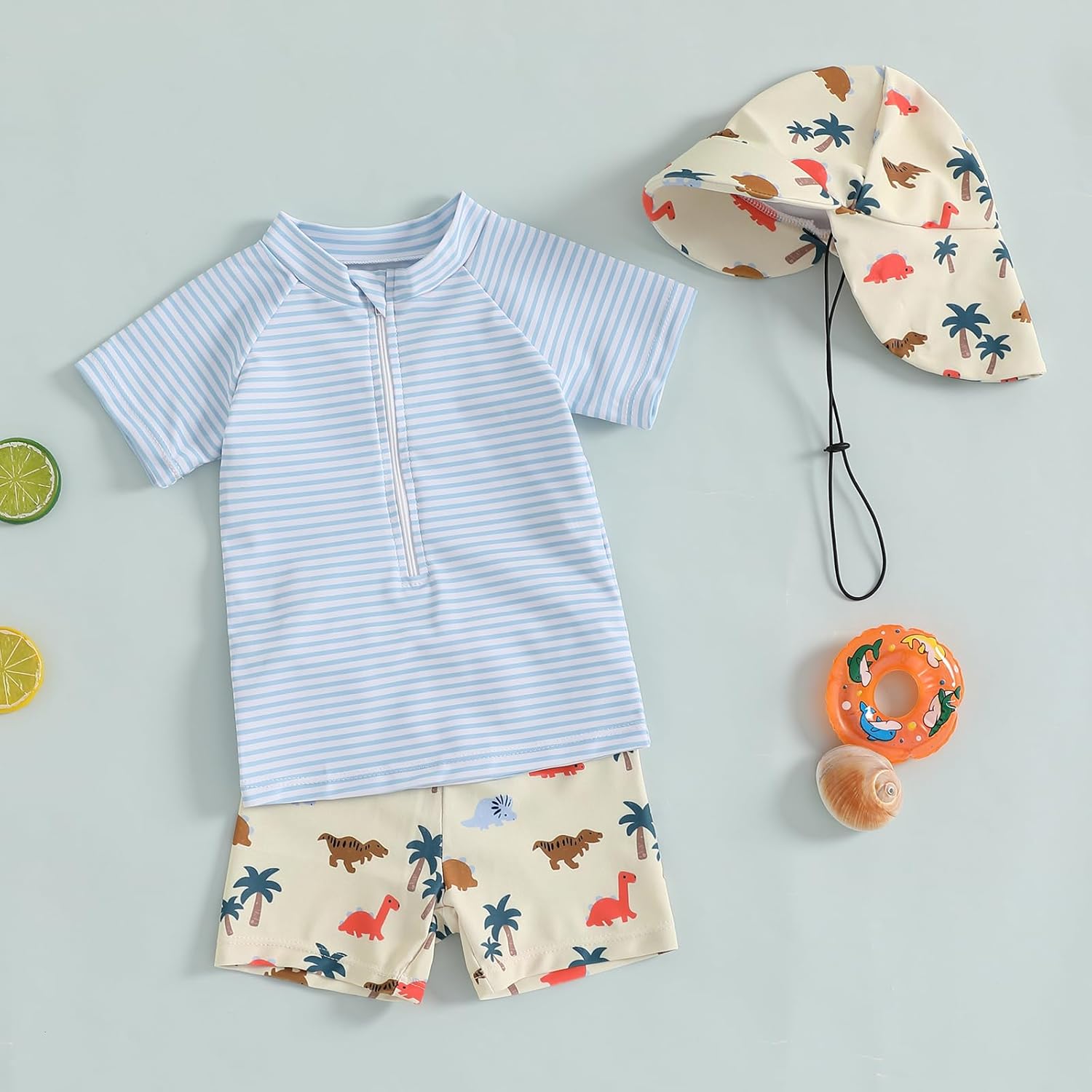 Sun Protection Rash Guard Set for Boys