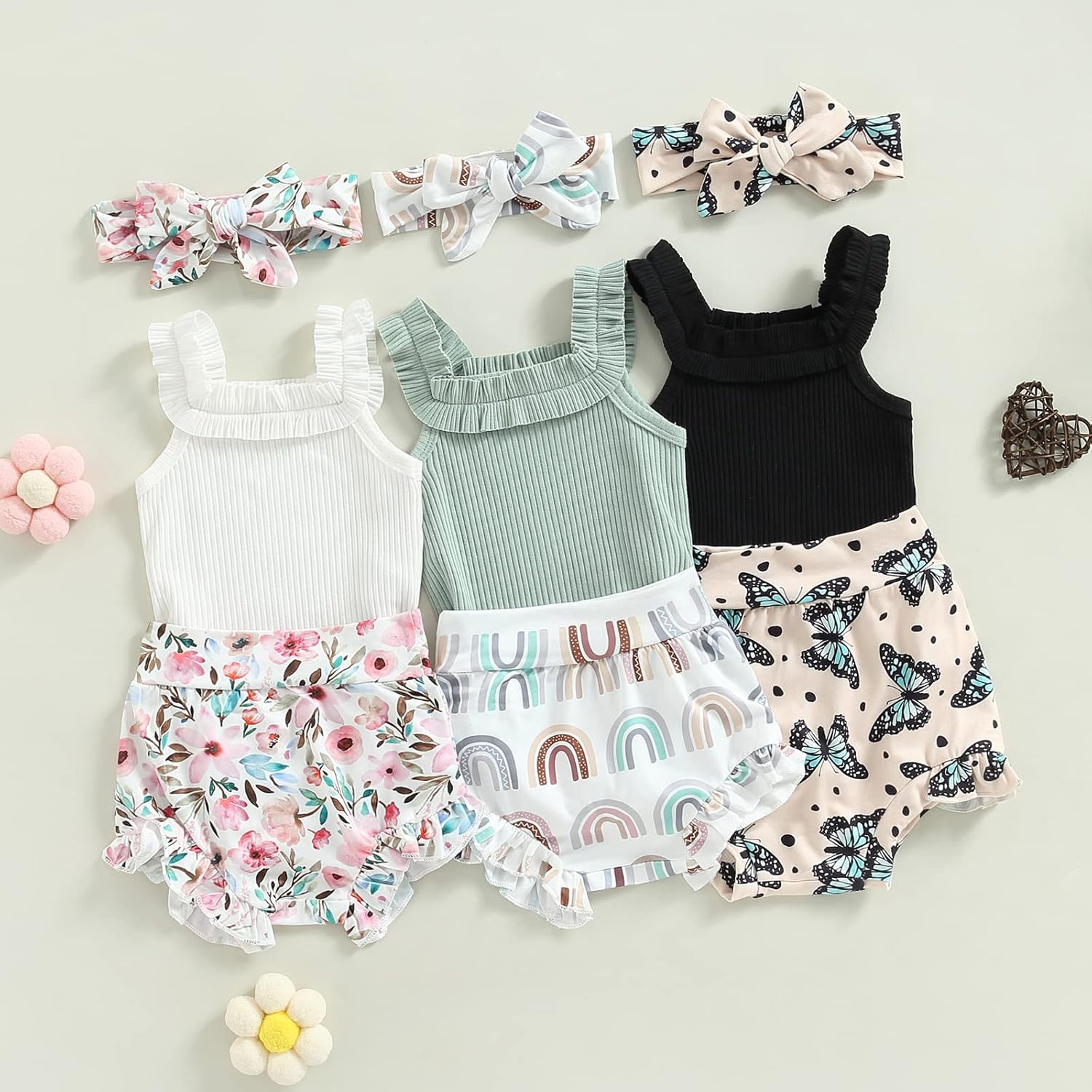 Cutie Summer Romper Set for Baby Girl