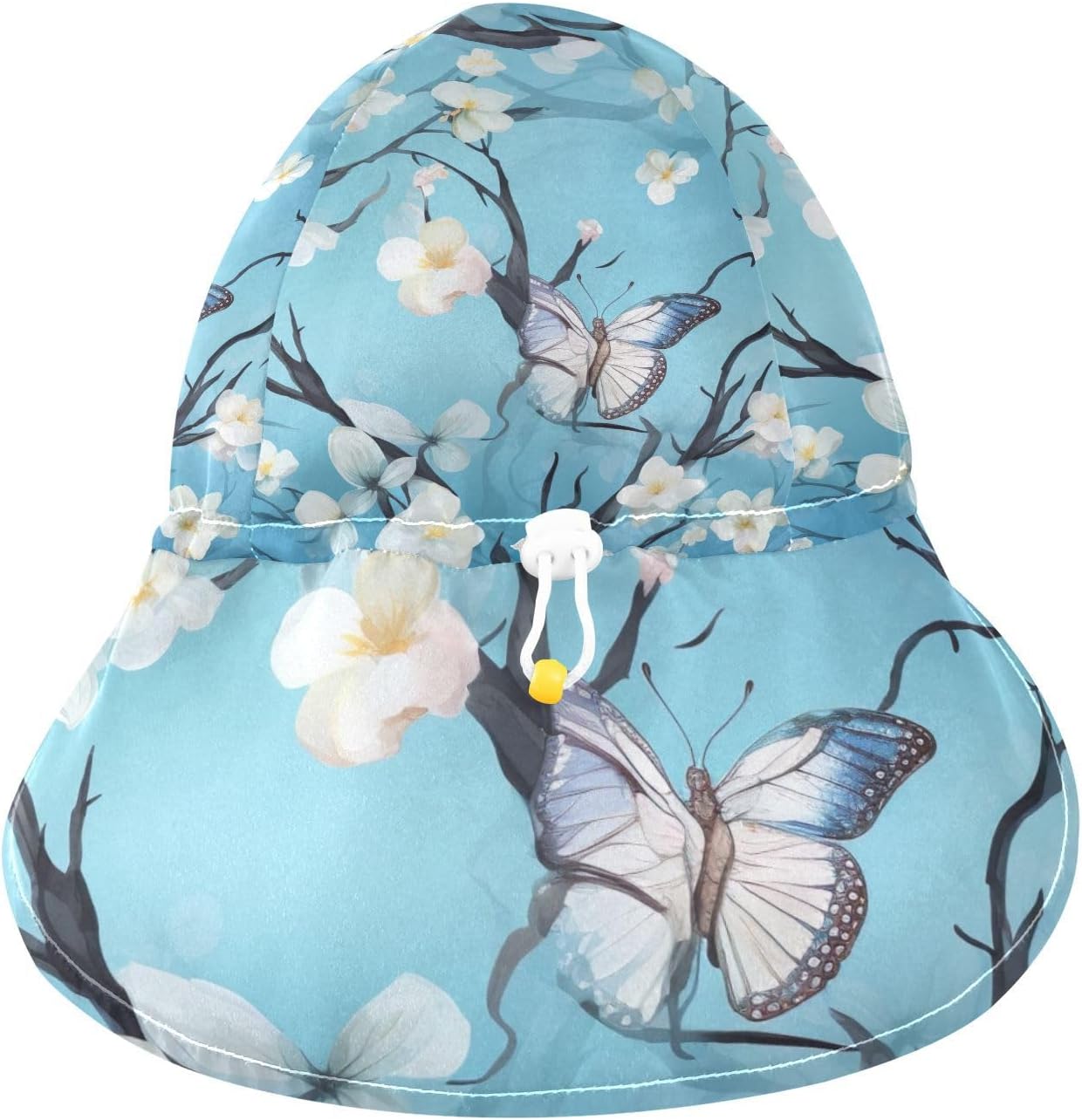 J JOYSAY Blue Butterflies Toddler Sun Hat