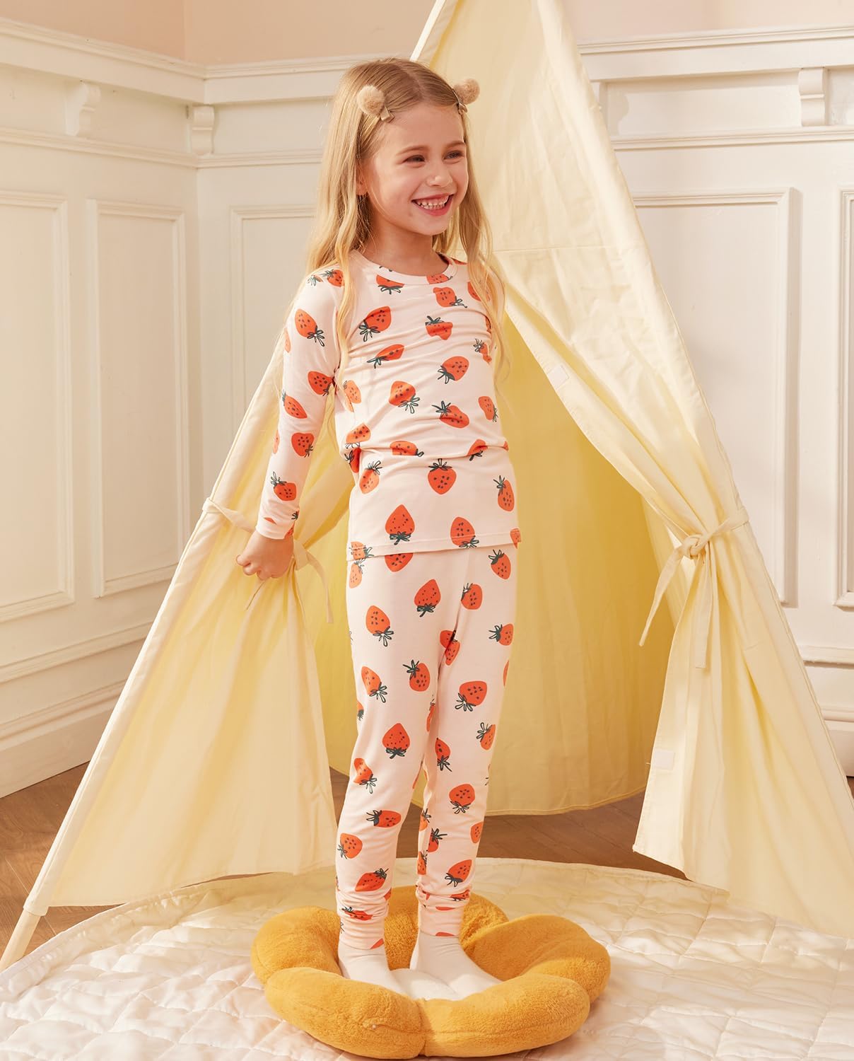 Bamboo Viscose Toddler Girls Pajama Sets
