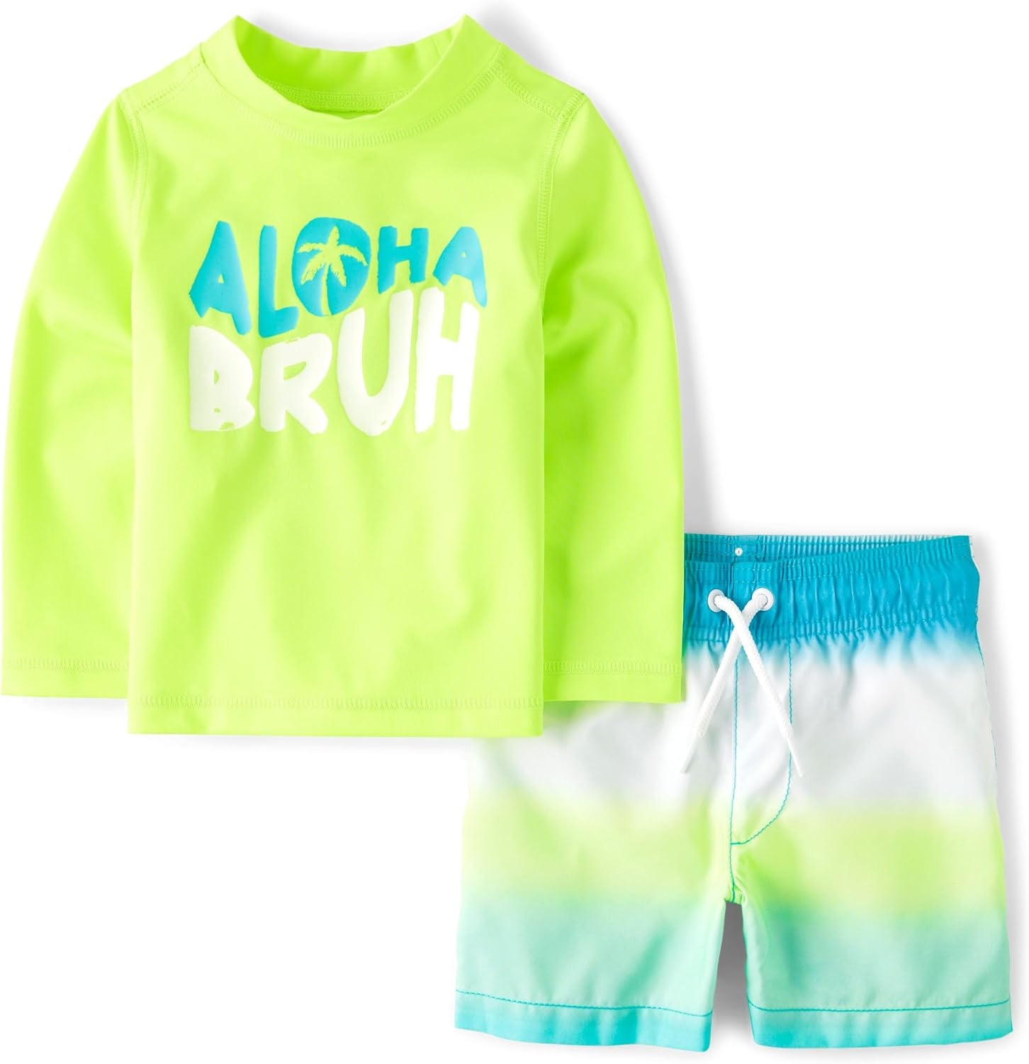 The Childrens Place Boys and Toddler RashGuard Set