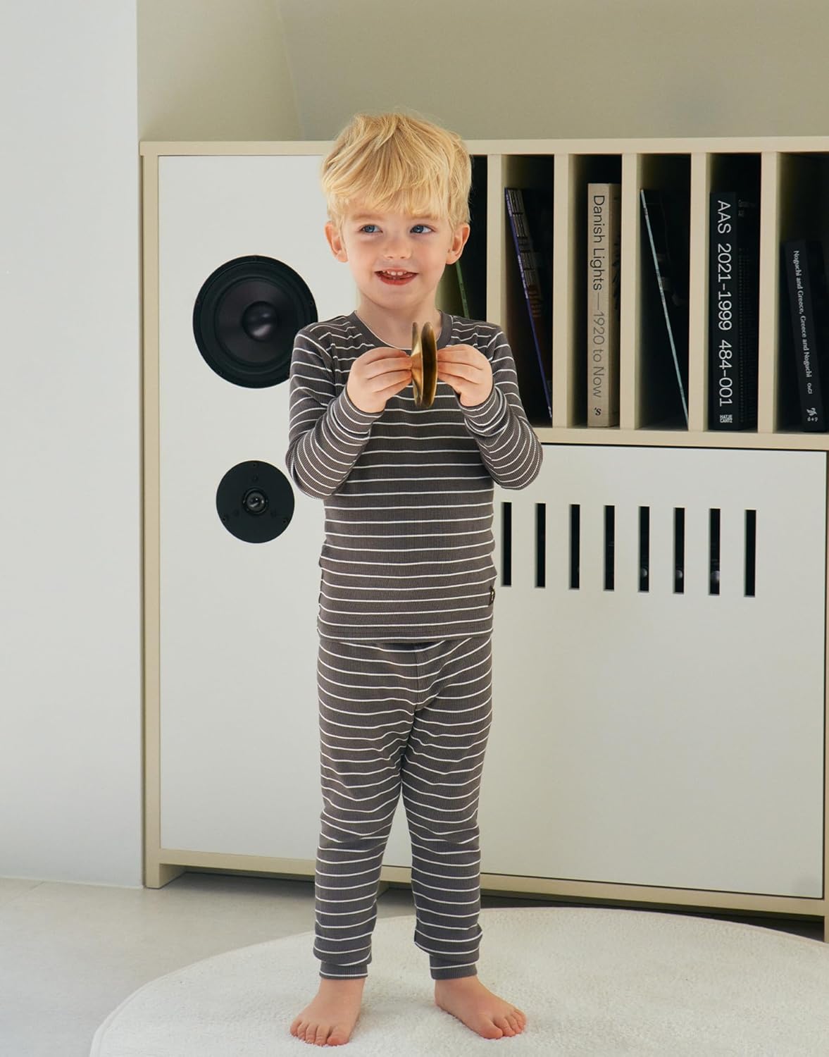 Moimoln Ribbed Stripe Pajamas