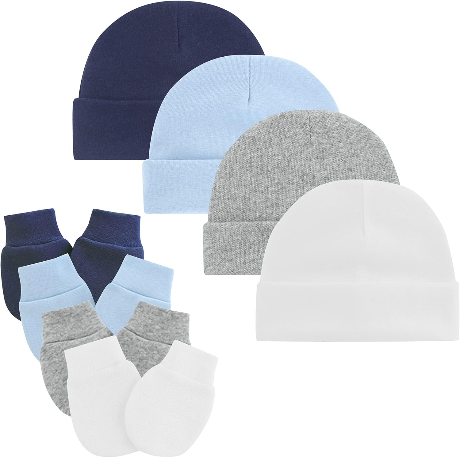 Zando Baby Hats and Mittens Set Newborn