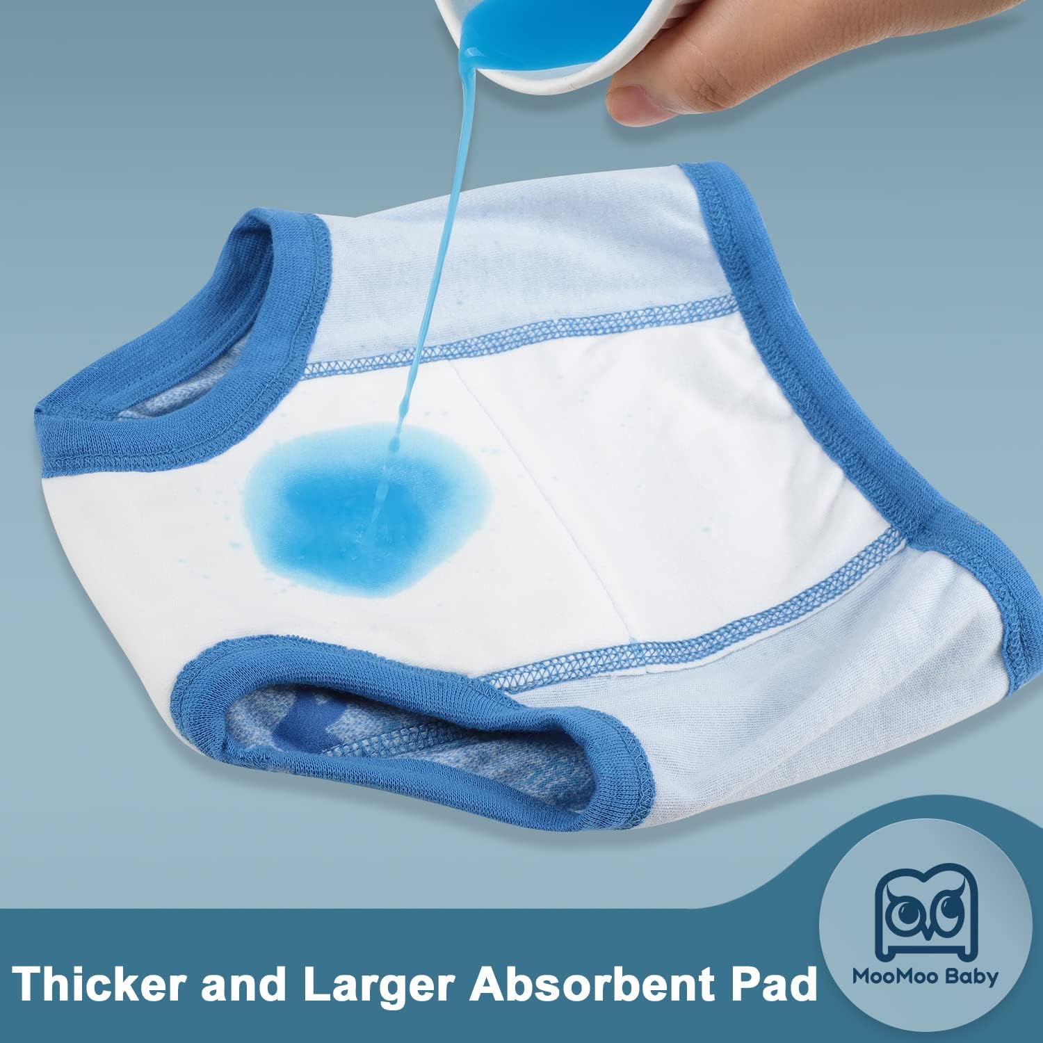 MooMoo Baby Potty Training Underwear 10 Pack for Toddlers