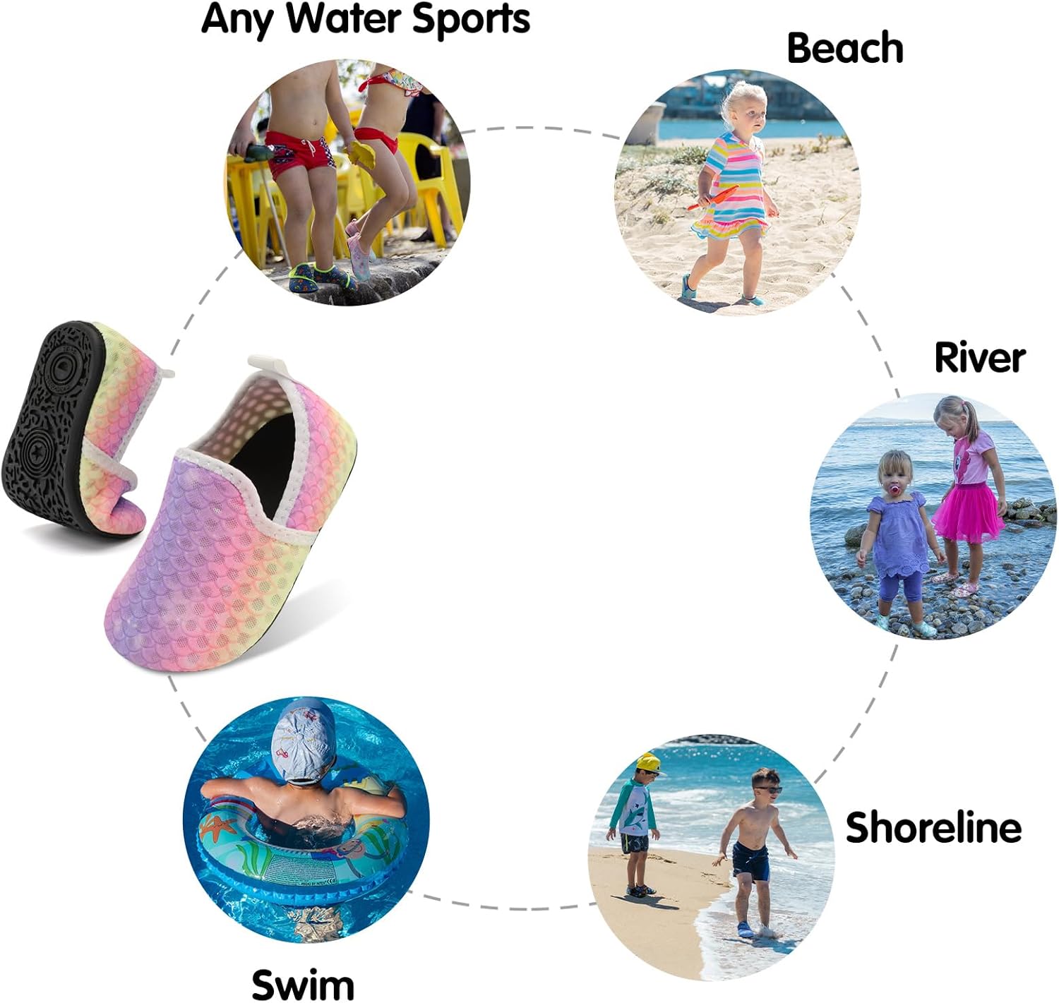 Quick Dry Anti-Slip Toddler Water Shoes