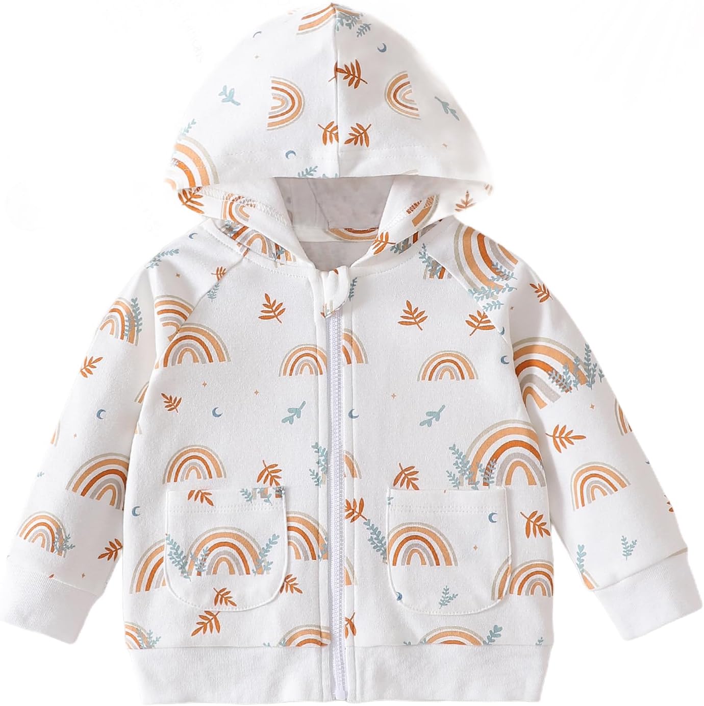 Cotton Full-Zip Baby Hoodie 0-24 Months Premium Design
