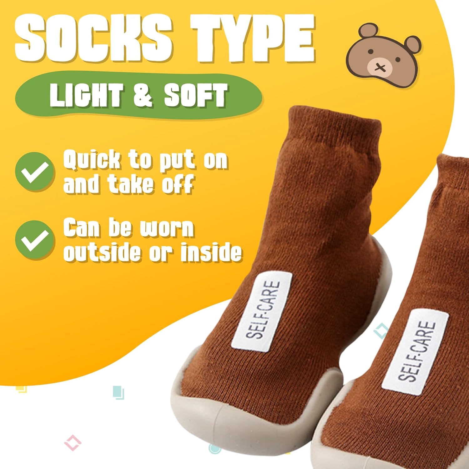 Stylish Non-Slip Cotton Sneakers for Babies