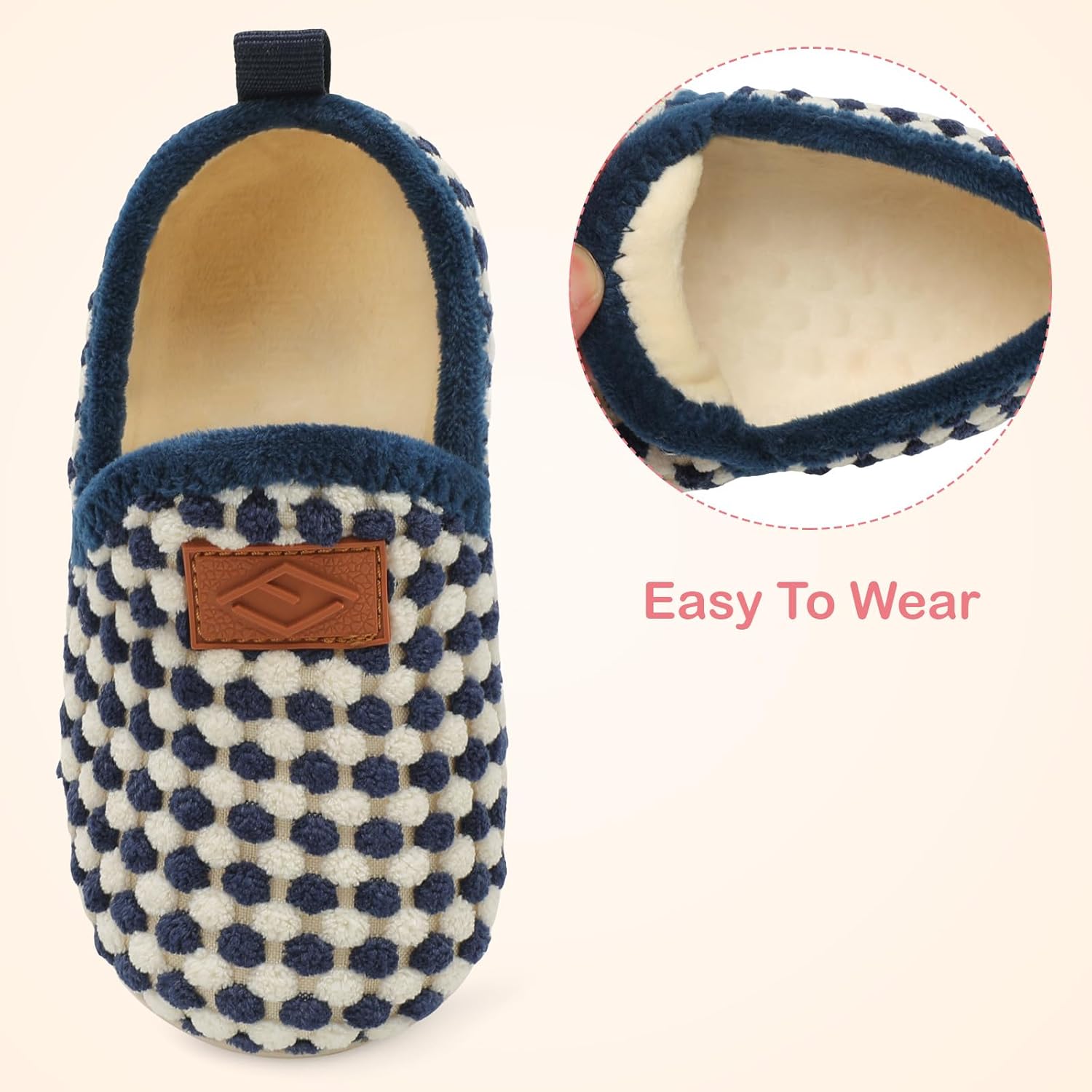 Lefflow Toddler Slippers for Boys Girls Lightweight Comfortable