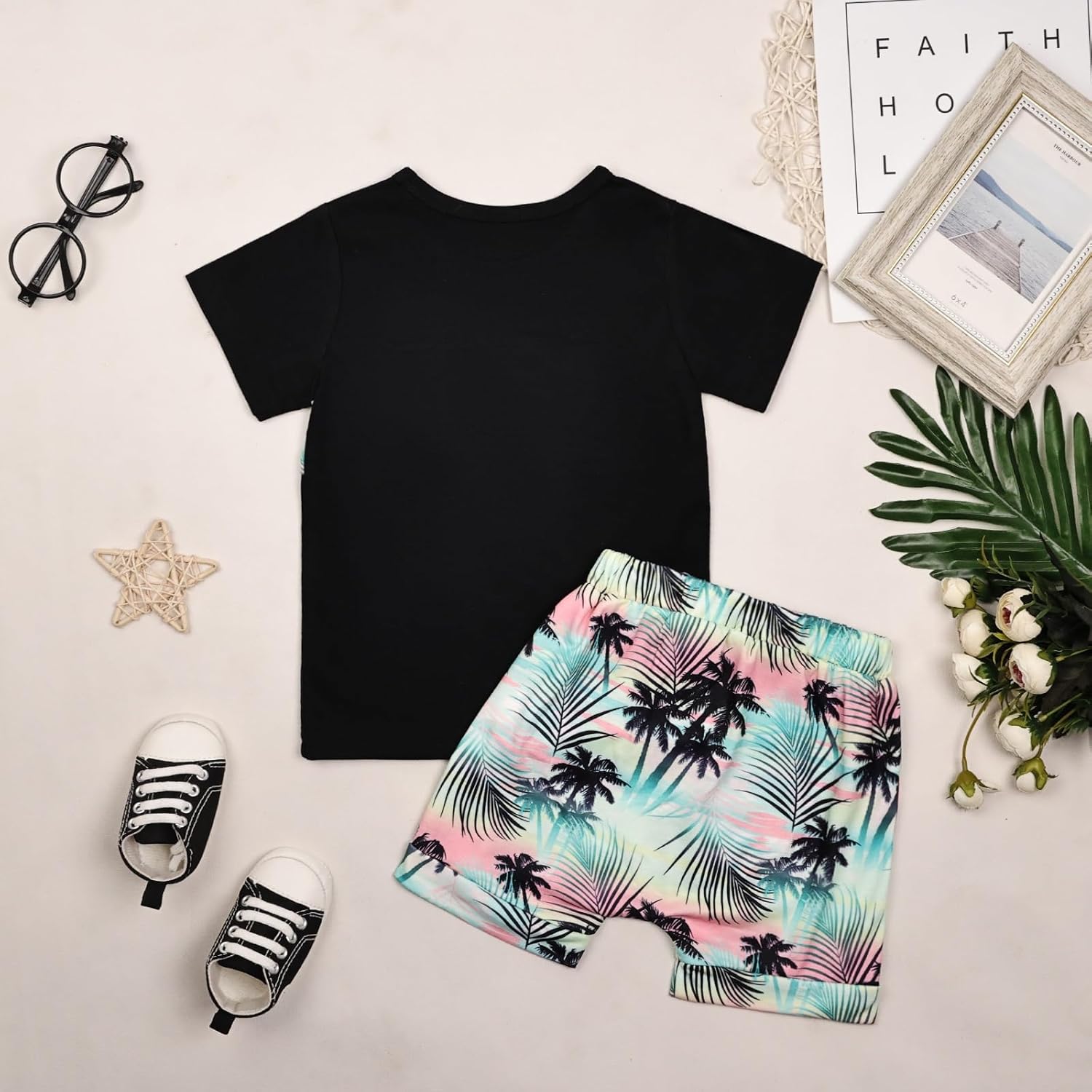 CETEPY Toddler Boy Summer Outfit Set 12M-4Y