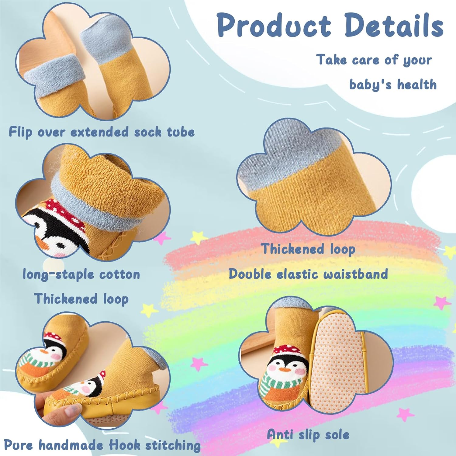 Personalized Baby Slipper Socks