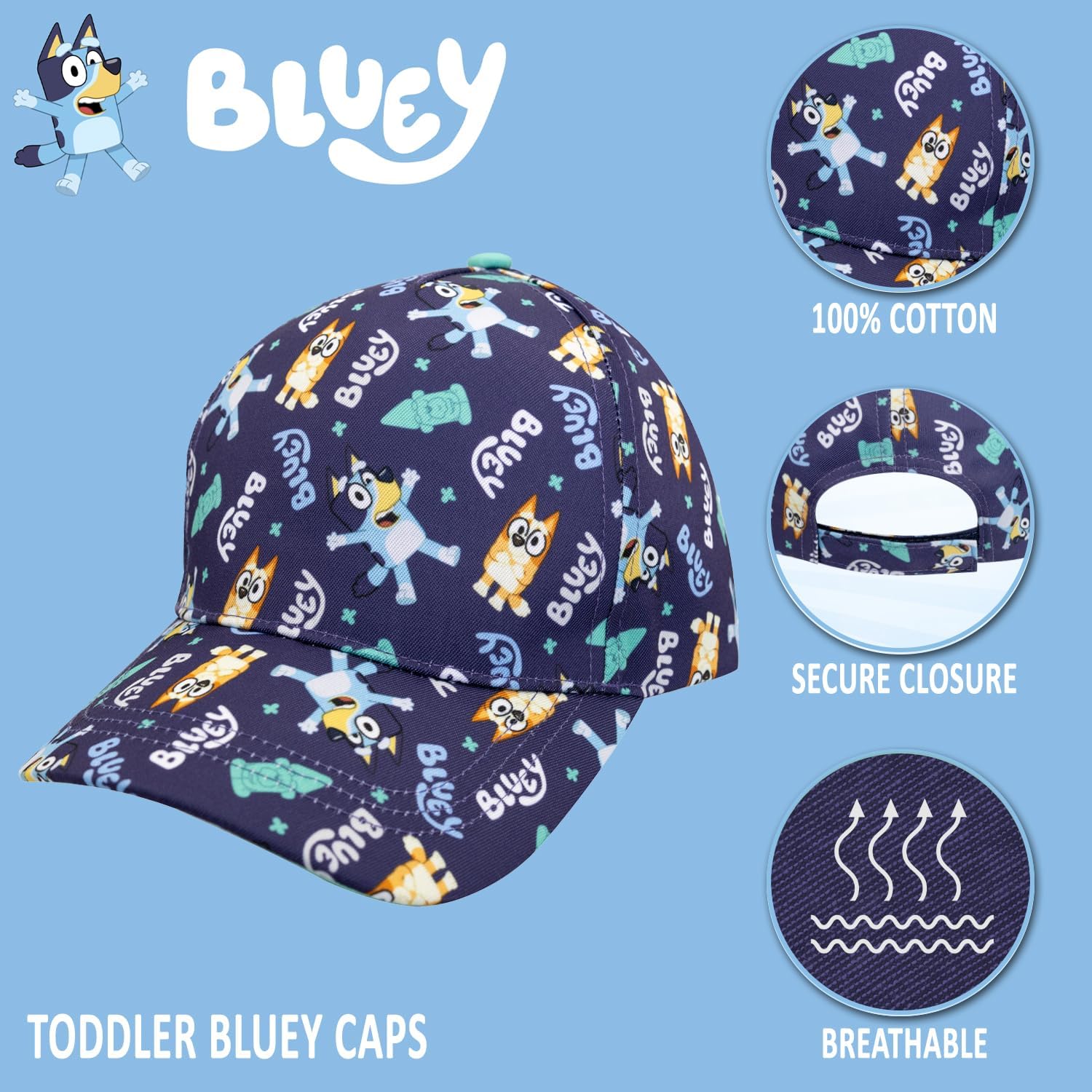 Cute Toddler Baseball Cap Bluey