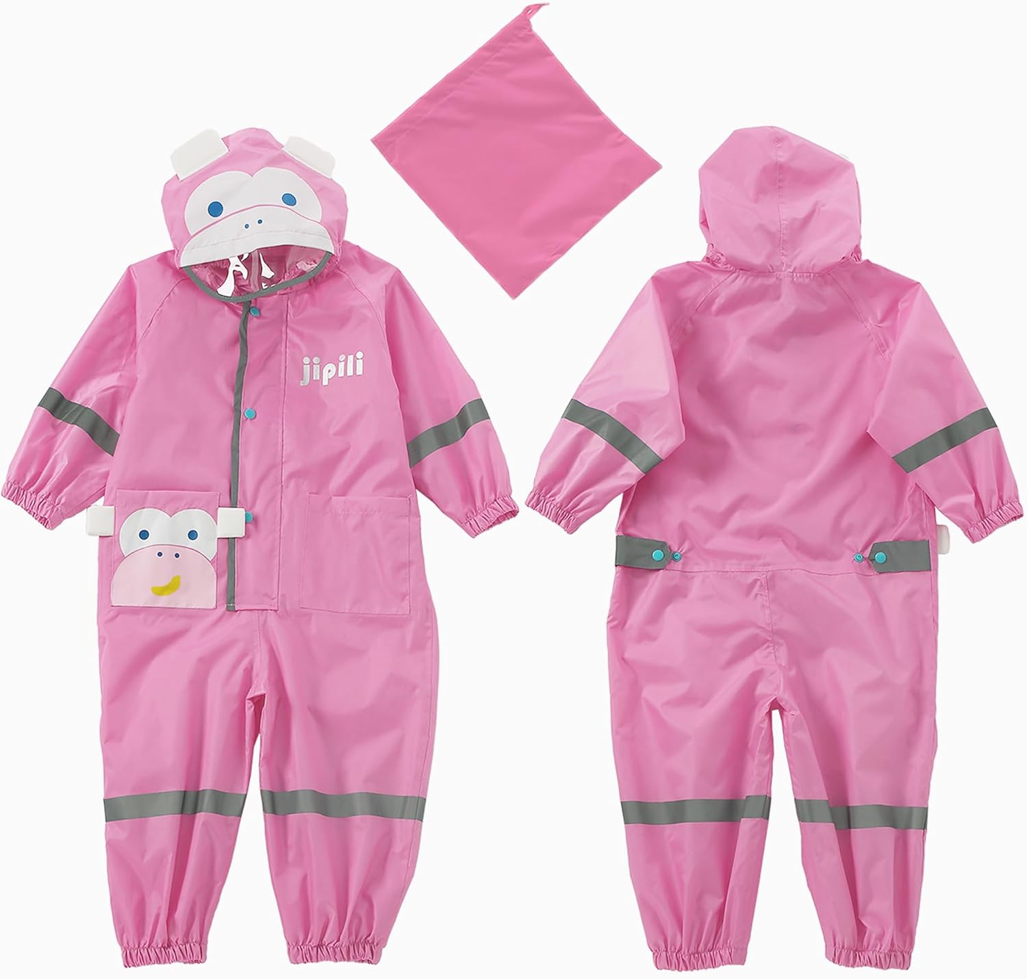 Fewlby Kids Toddler One-Piece Rain Jacket