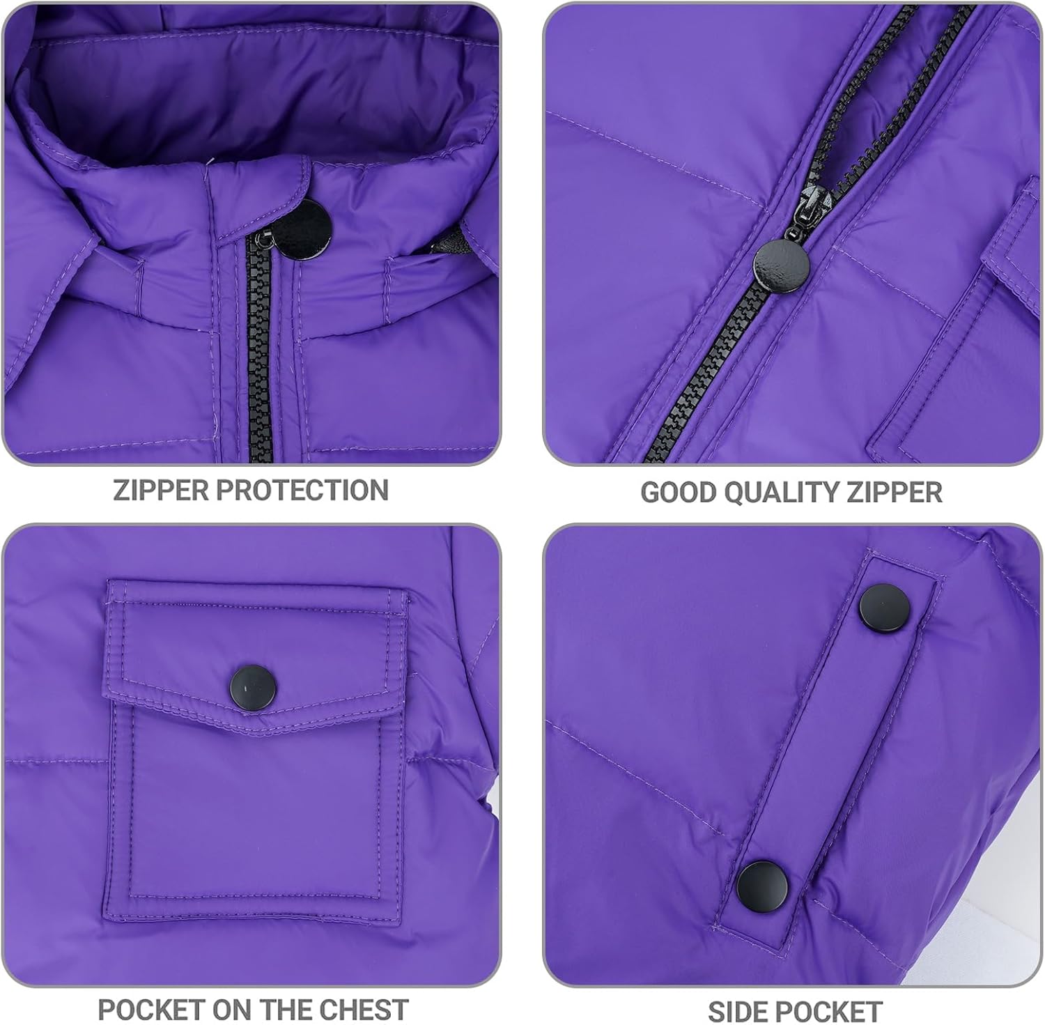 JiAmy Kids 2-Piece Warm Snowsuit Set for Winter - Sturdy Waterproof