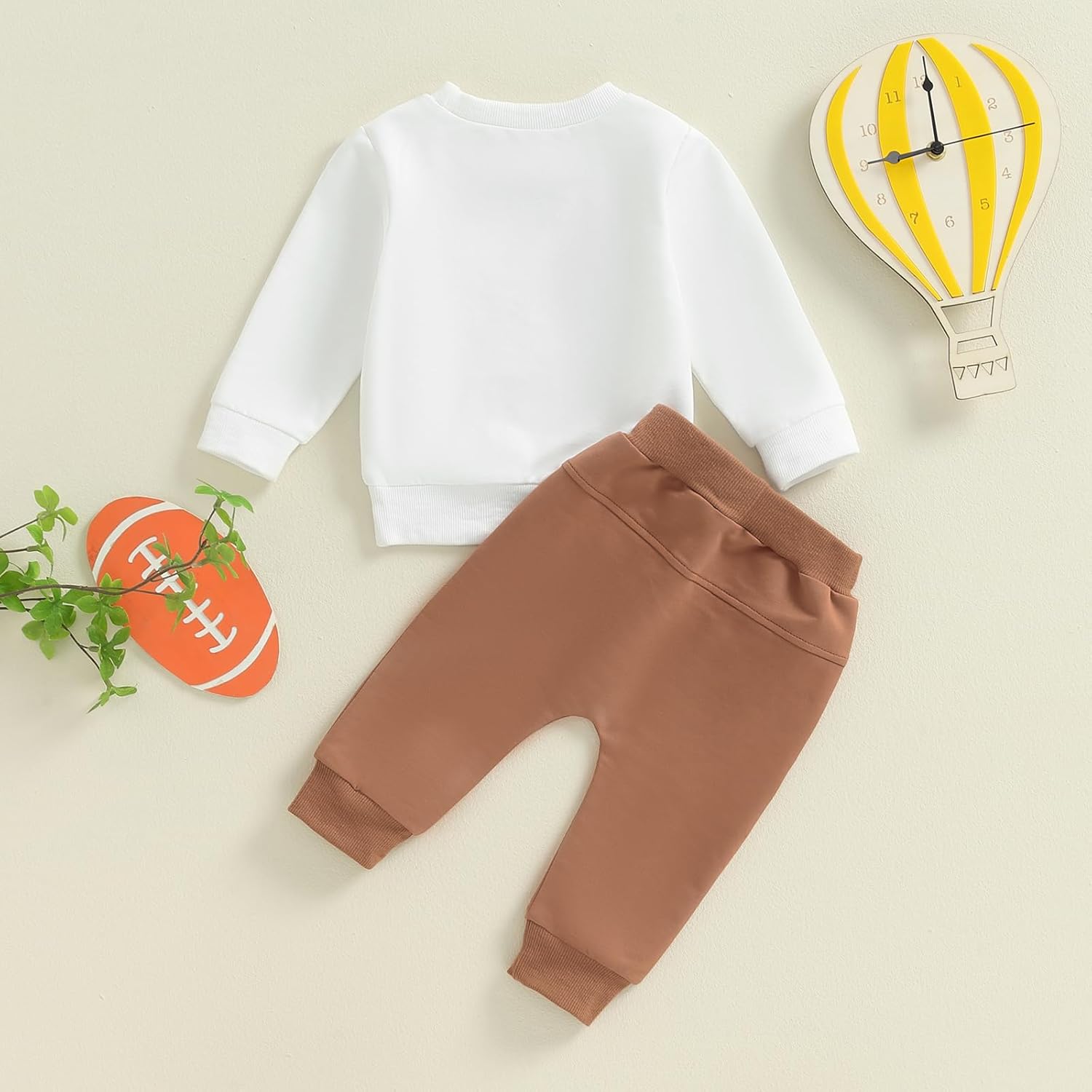 Pudcoco Toddler Boys 1st Birthday Set with Sweatshirt Joggers