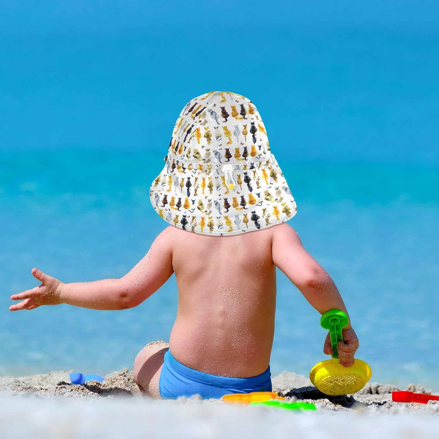 Perfect Sun Protection KLL Adjustable Baby Toddler Beach Hat UV Protection