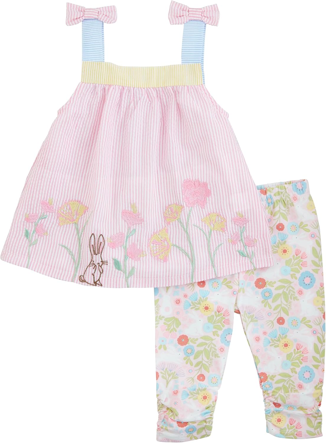 Look Adorable in the Floral Bunny Tunic Set