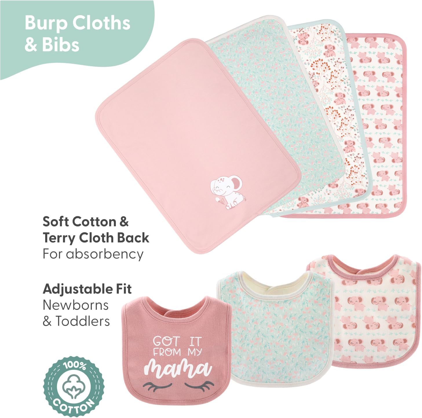 Perfect Layering Set for Little Girls - Floral Elephant Design