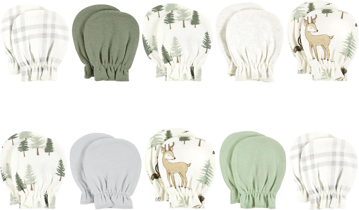 Hudson Baby Unisex Cotton Scratch Mittens