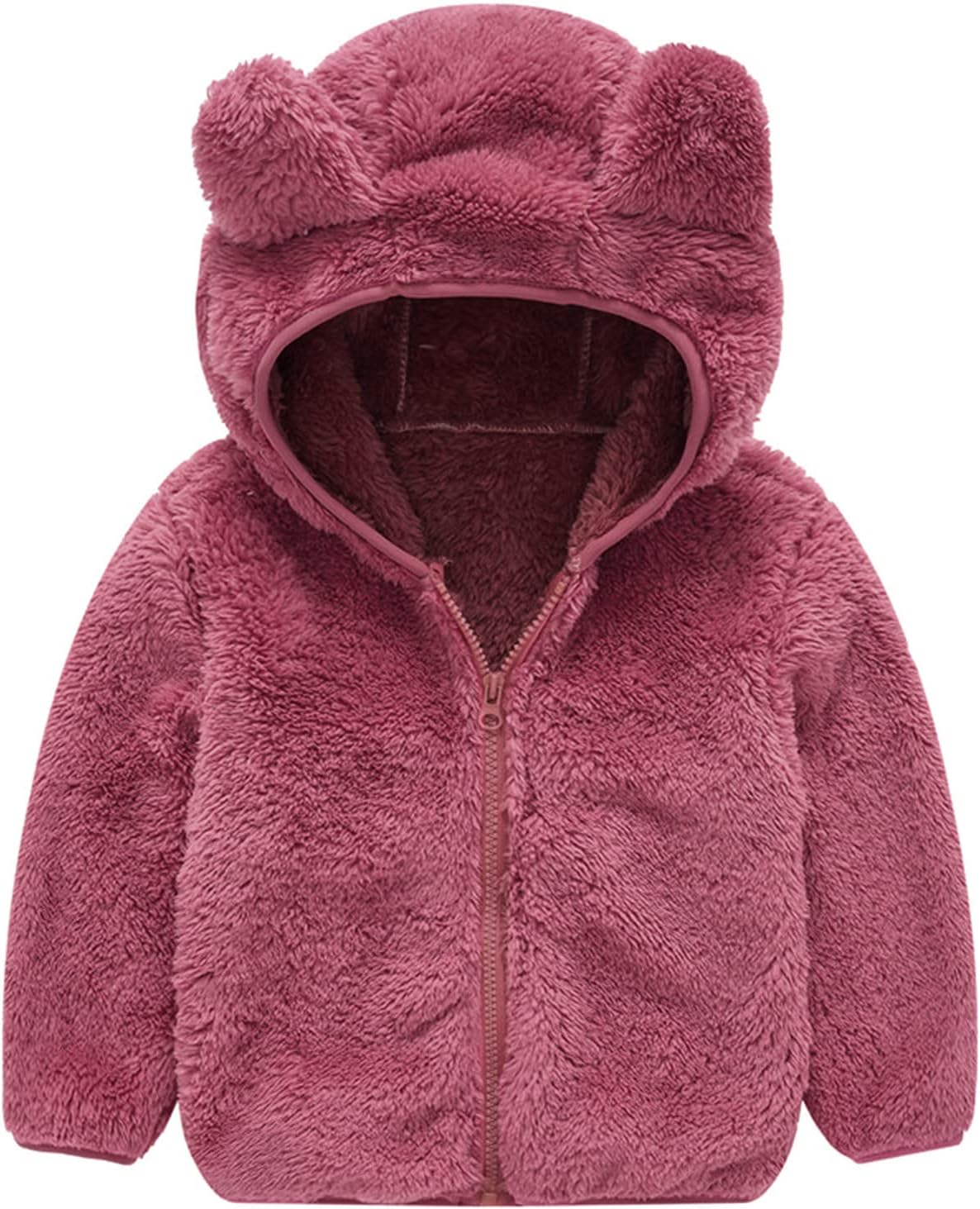 Cute Fleece Bear Hoodie for Kids