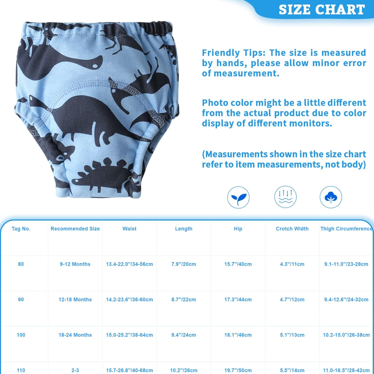 Perfect Cretchy Diaper Cover Reusable Baby Training Underwear