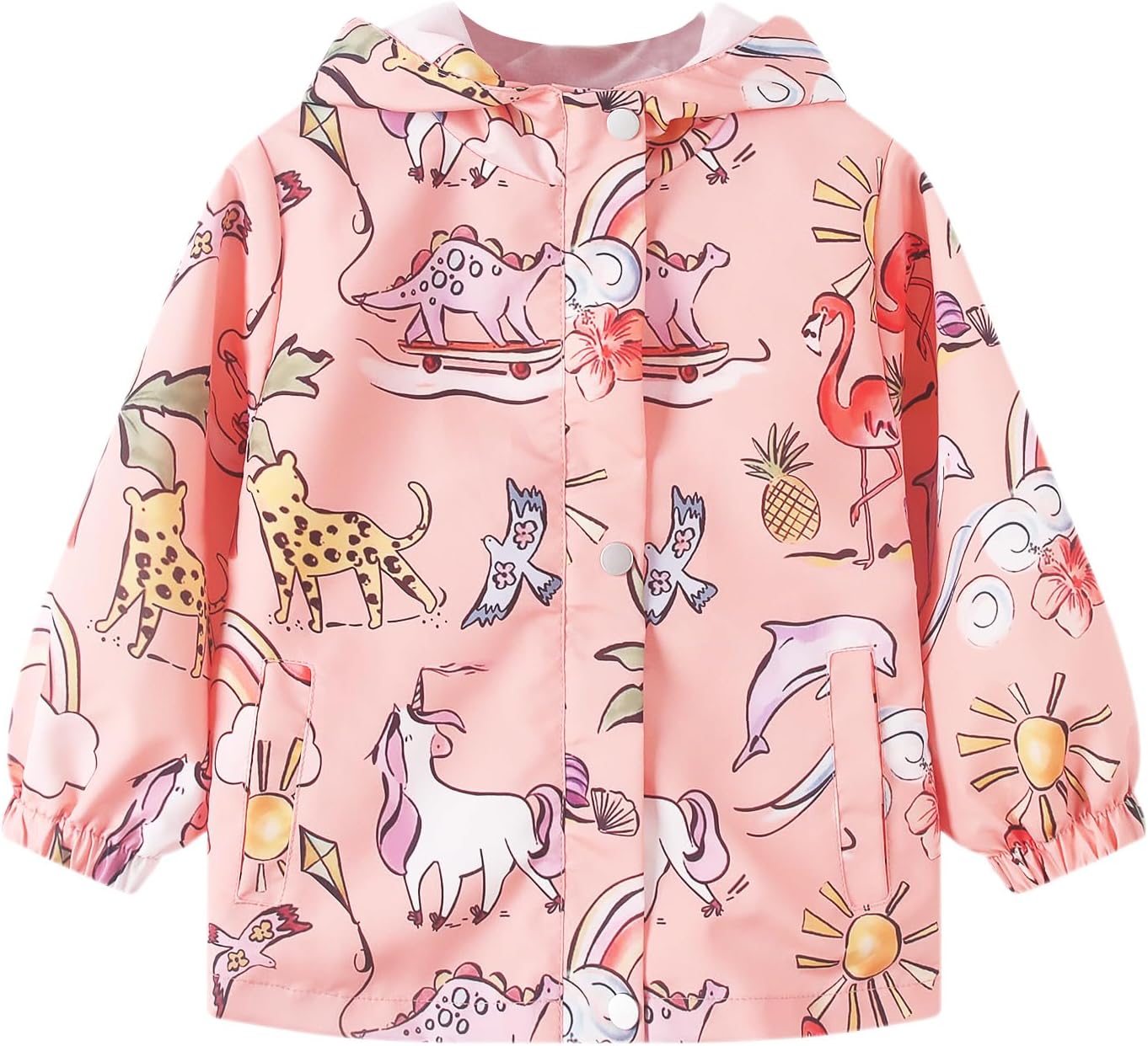 Feidoog Kids Cartoon Character Lightweight Jacket