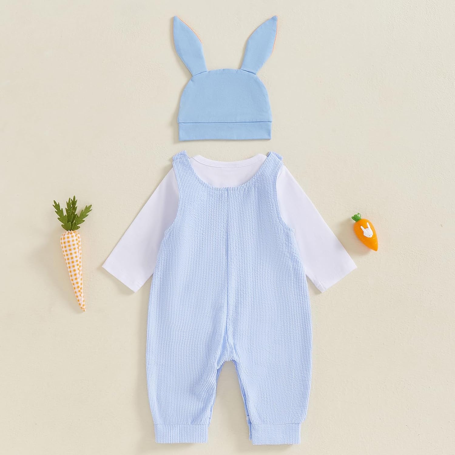 My First 4th of July Baby Boy Outfit Romper Plaid Overall Pants Set