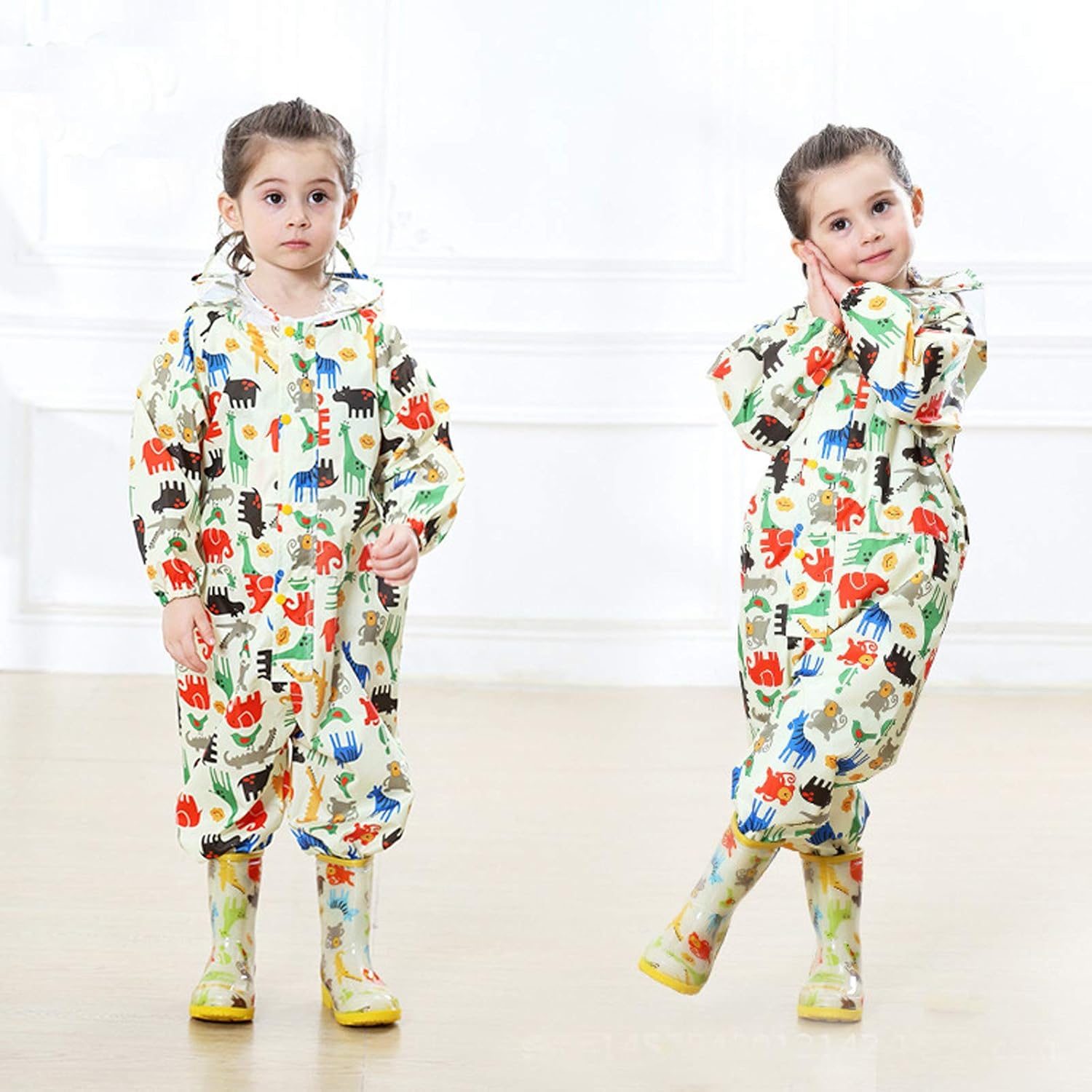 Rainy Day Sleeveless Coverall for Kids