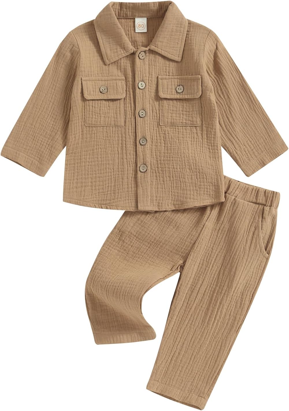 Cotton Linen Toddler Boys Girls Clothes