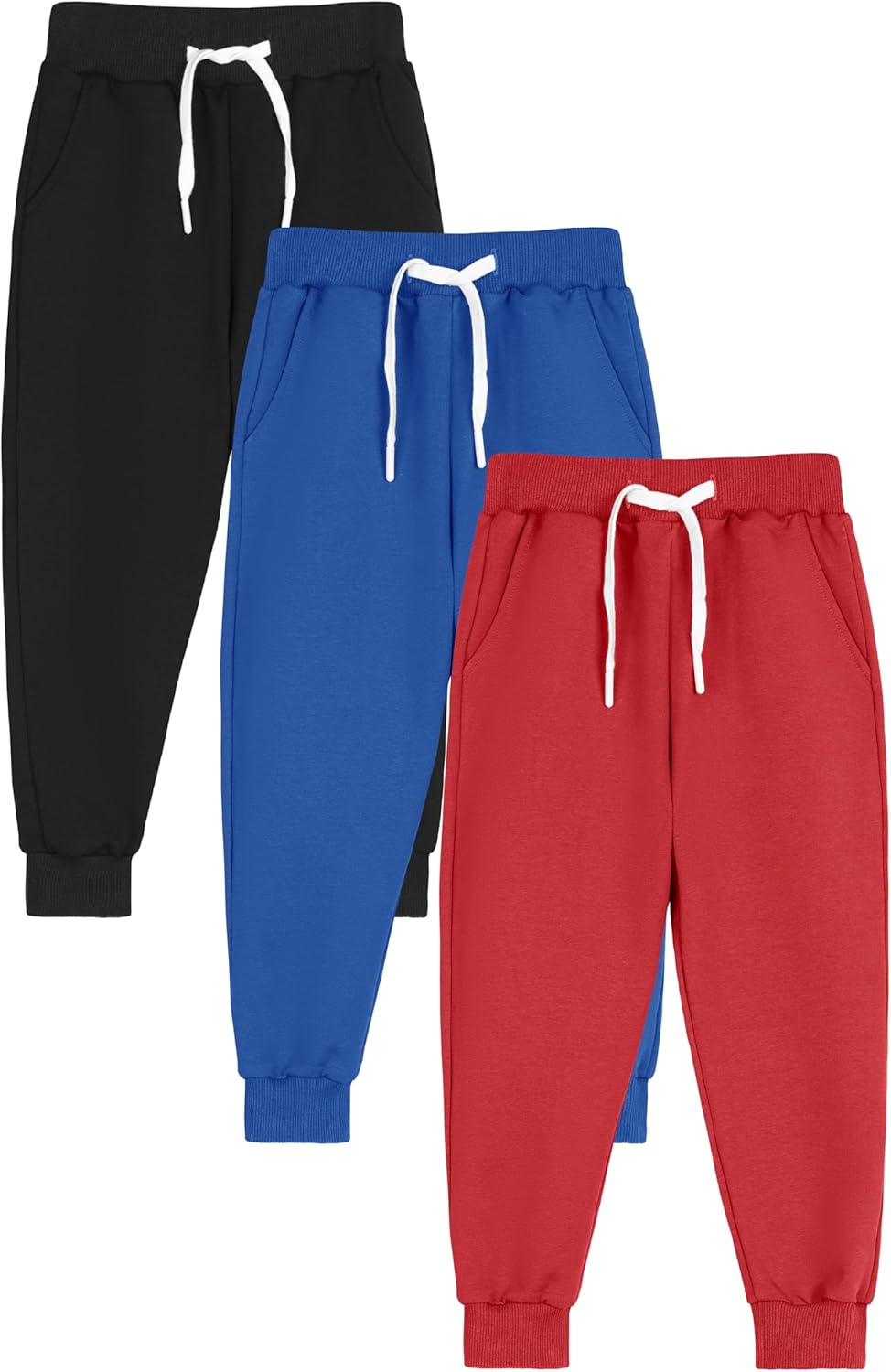 Resinta 3-Pack Toddler Boys Active Jogger Pants
