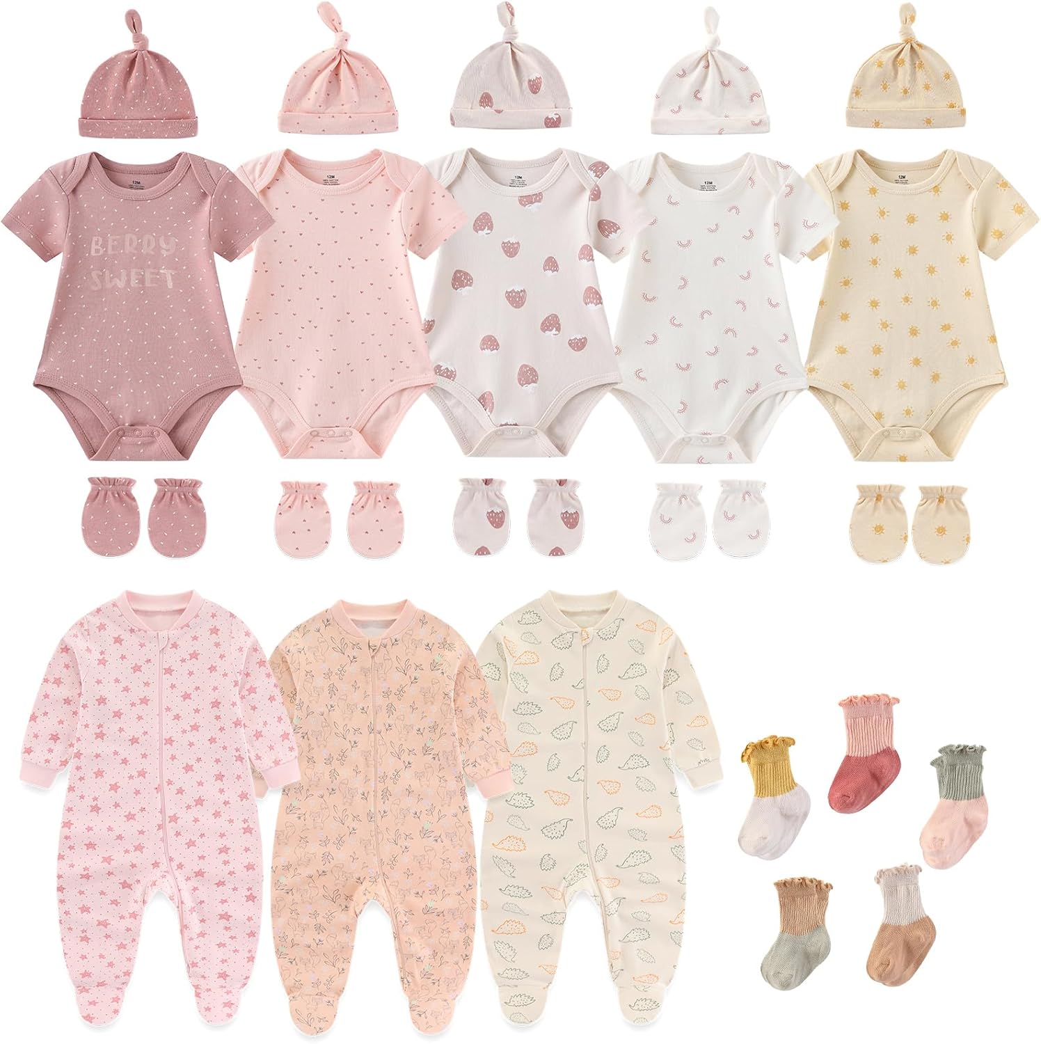 Perfect baby girl essentials - 23 piece layette set