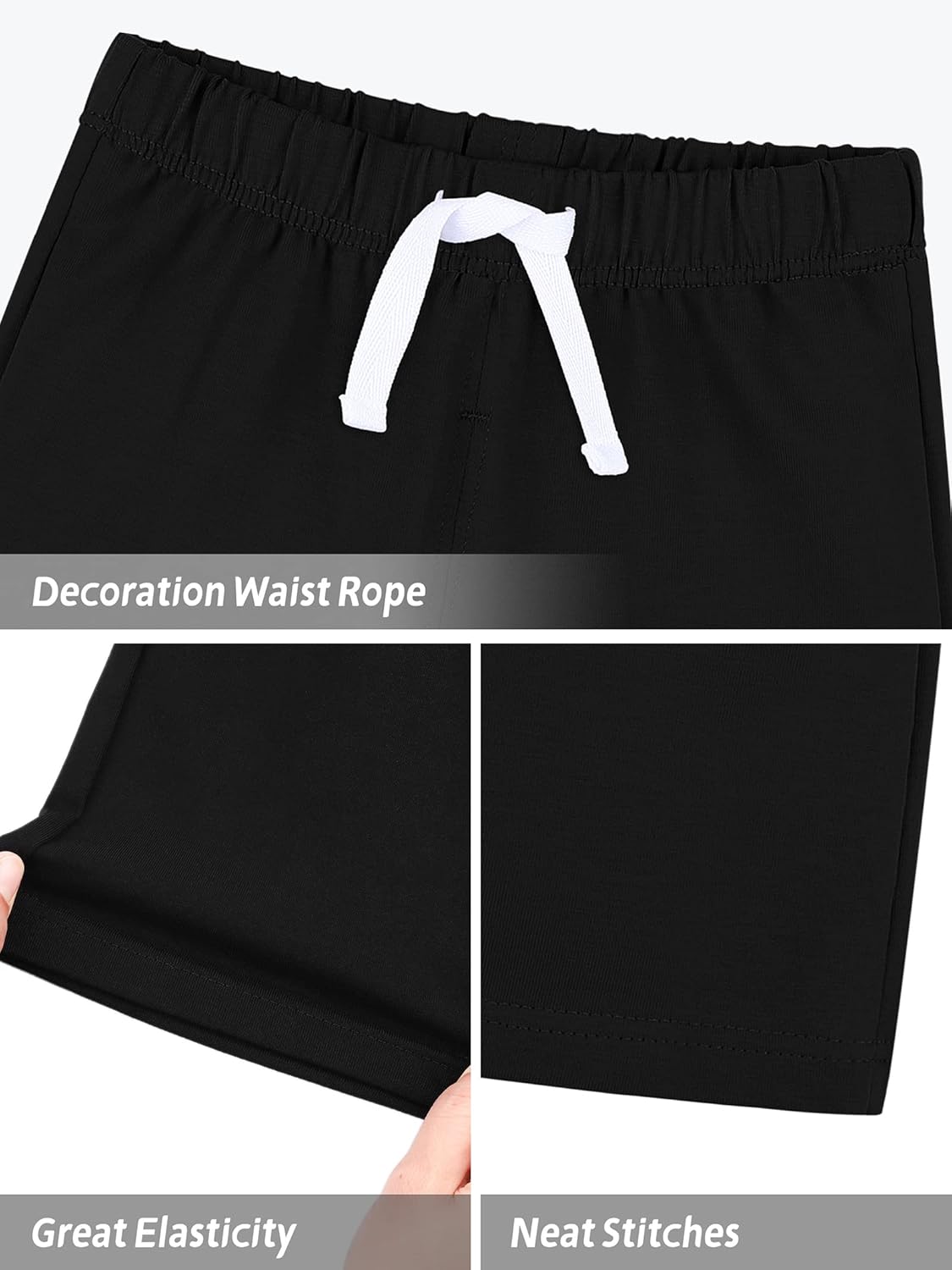 Resinta 4-Piece Baby Boys Cotton Shorts