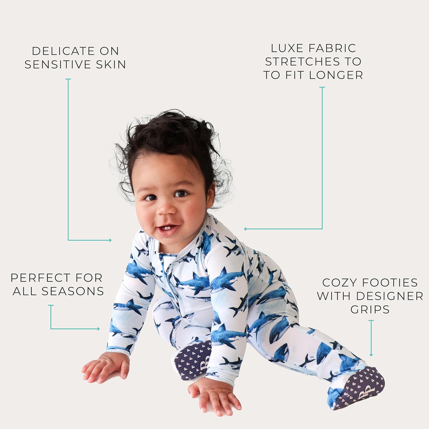 Posh Peanut Baby Boy Pajamas Bamboo Soft Comfortable