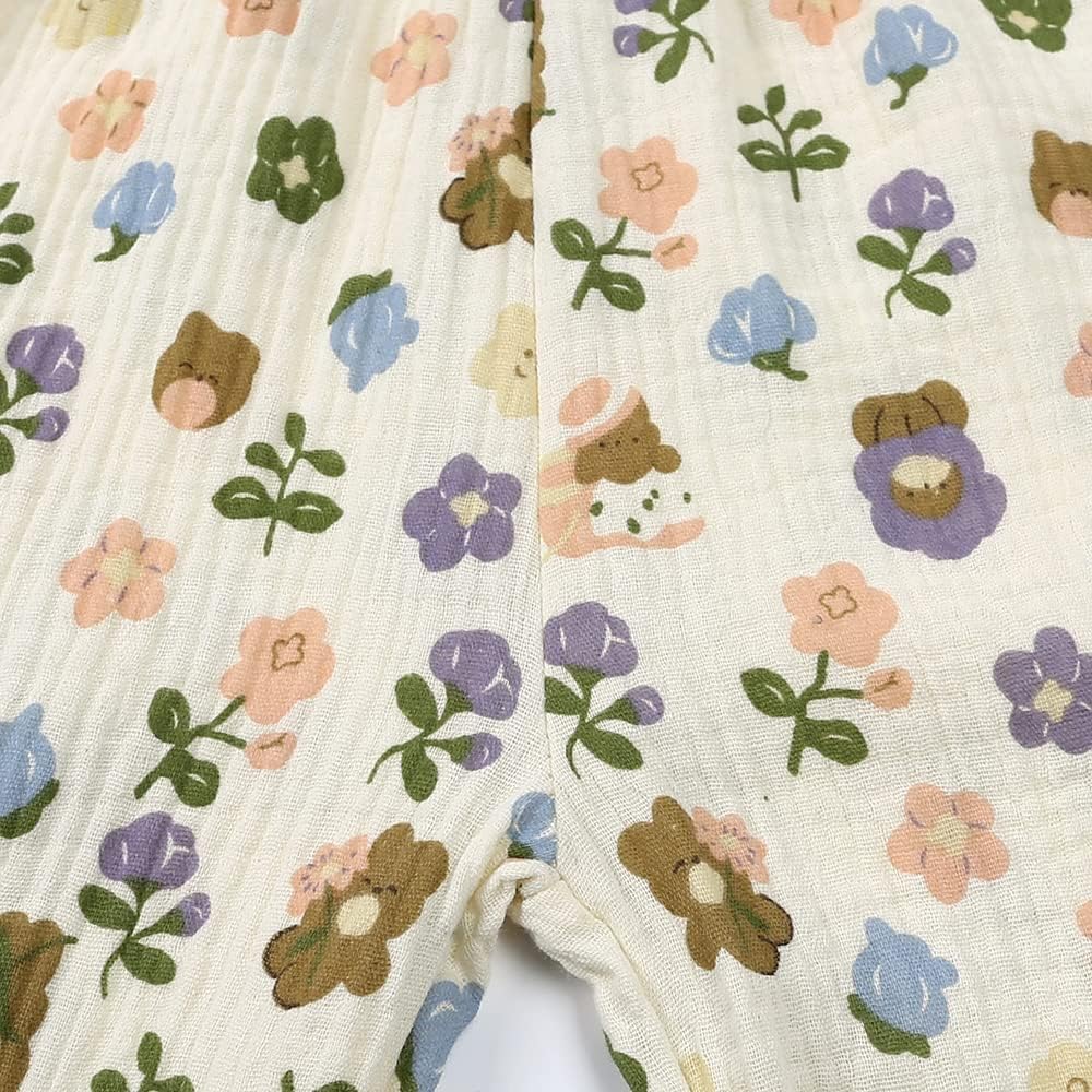3-Piece Summer Toddler Cotton Pants soft breathable stretch fabric