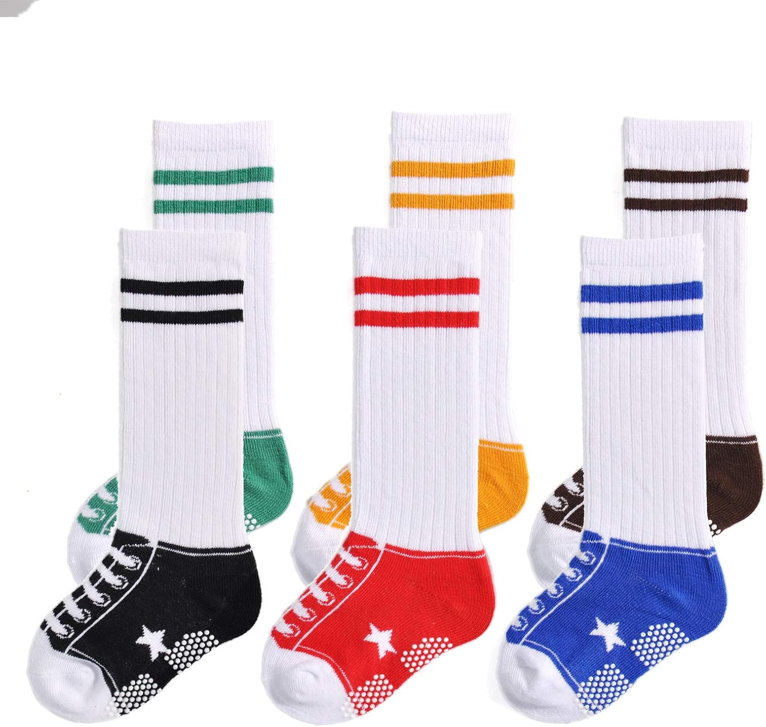 EPEIUS Non-Slip Ankle Socks Set for Kids