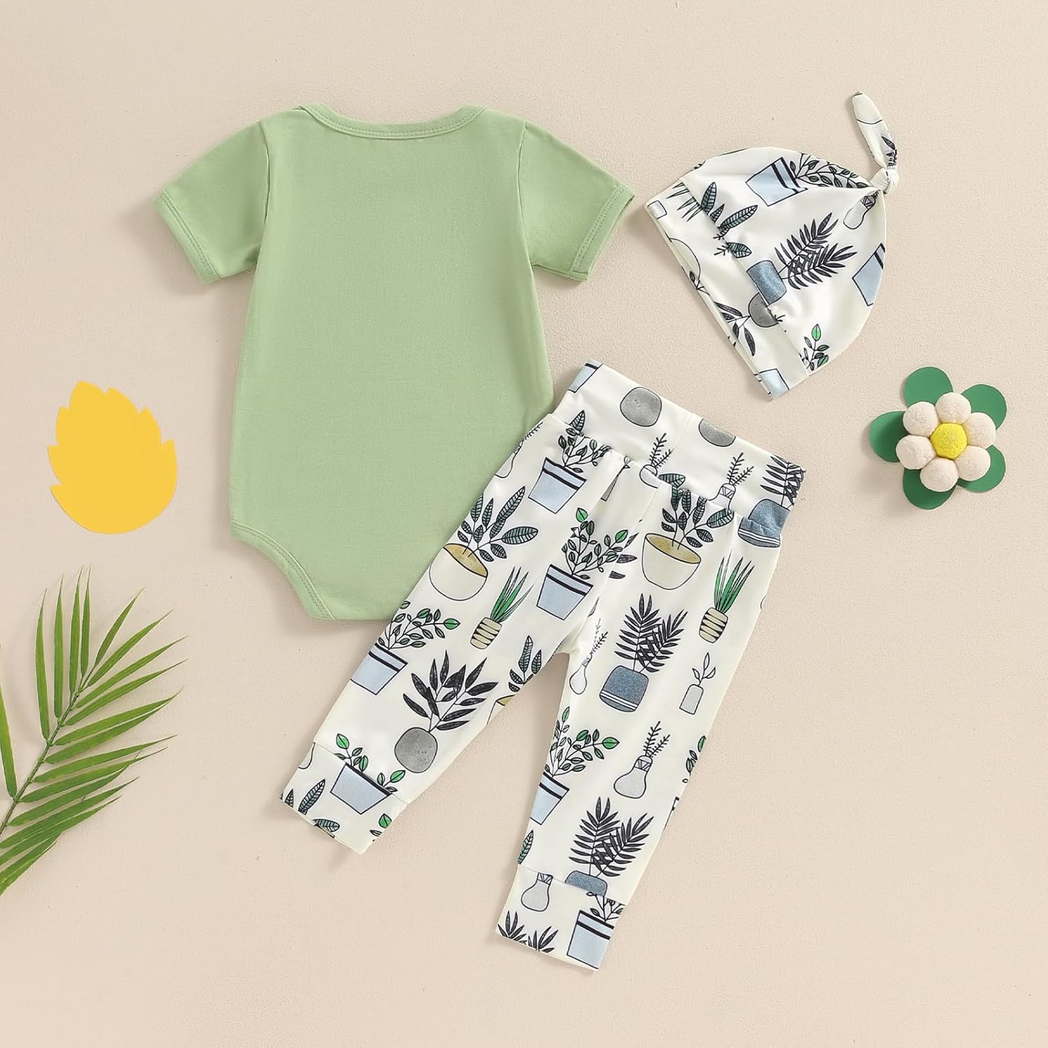 Little Sprout Coming Home Newborn Baby Outfit Summer outnumber Set