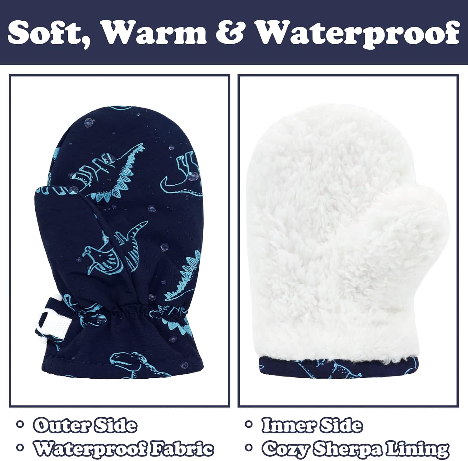Stay warm in Sarfel waterproof gloves for toddlers