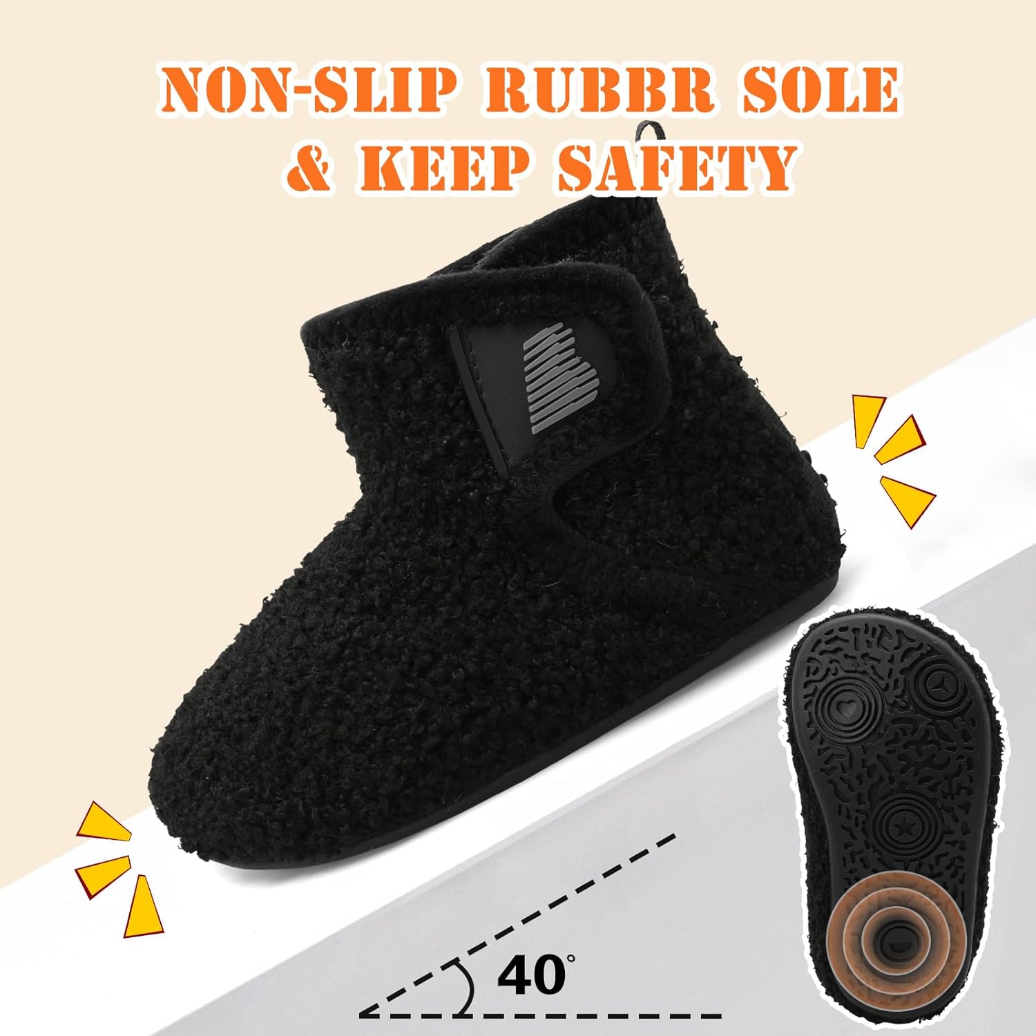 Barerun Toddler Winter Slippers