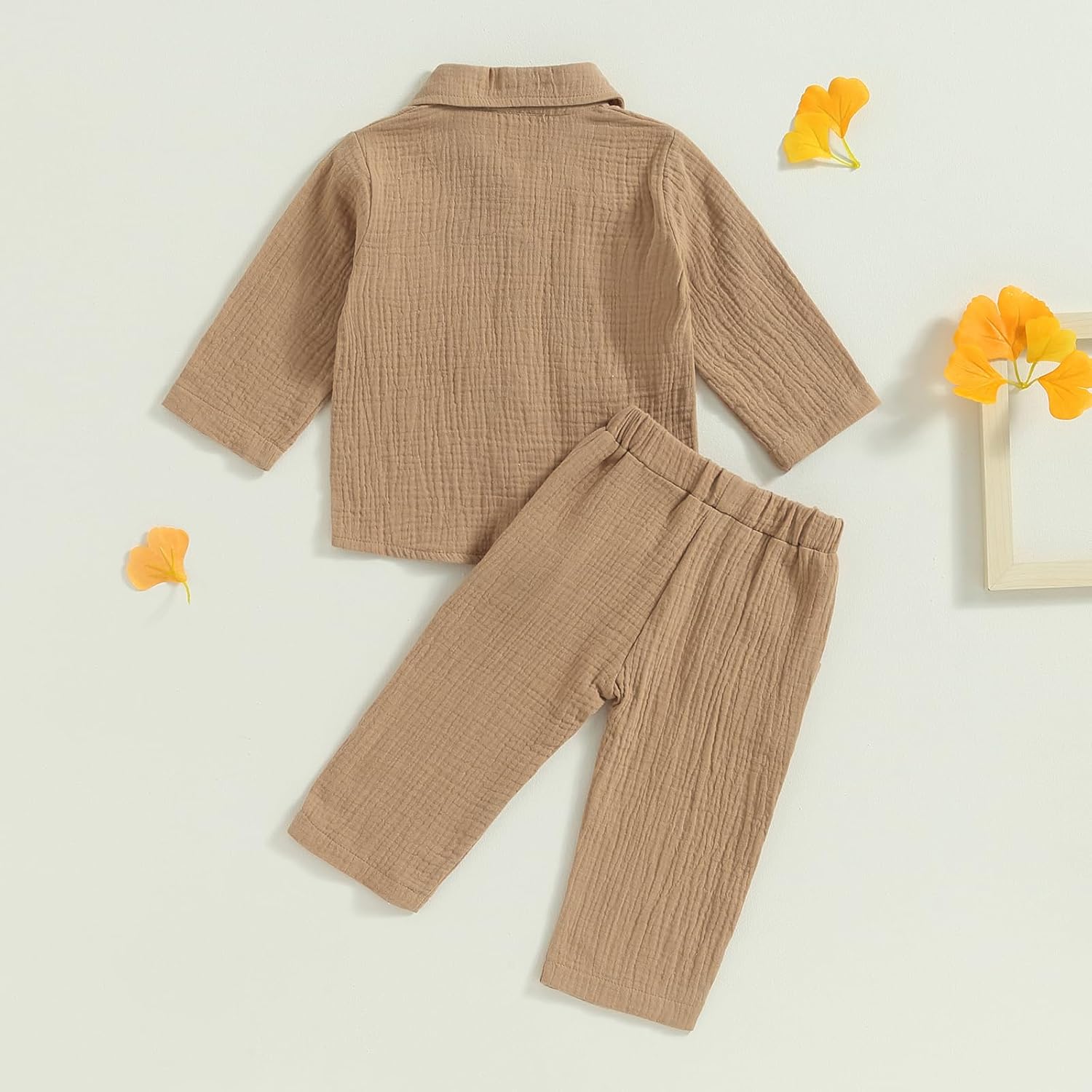 Cotton Linen Toddler Boys Girls Clothes
