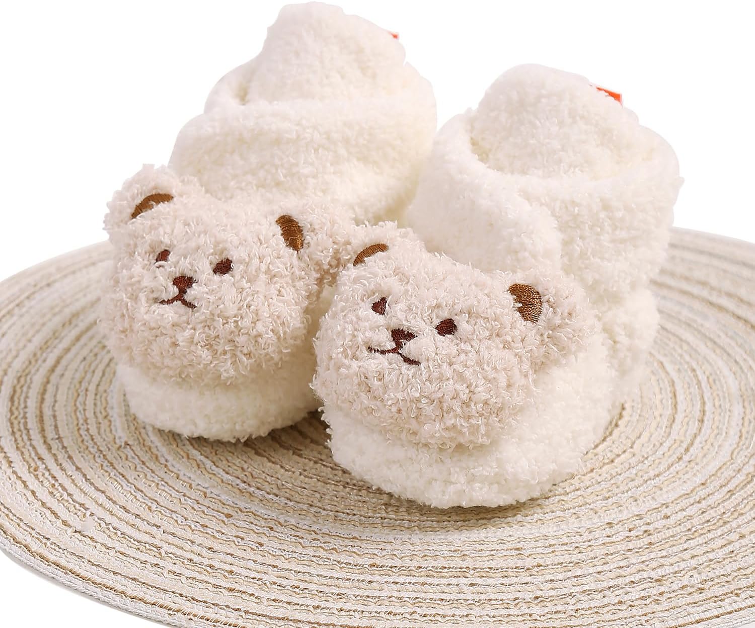 COSANKIM Baby Booties Newborn Fleece Non-Slip Cold Weather