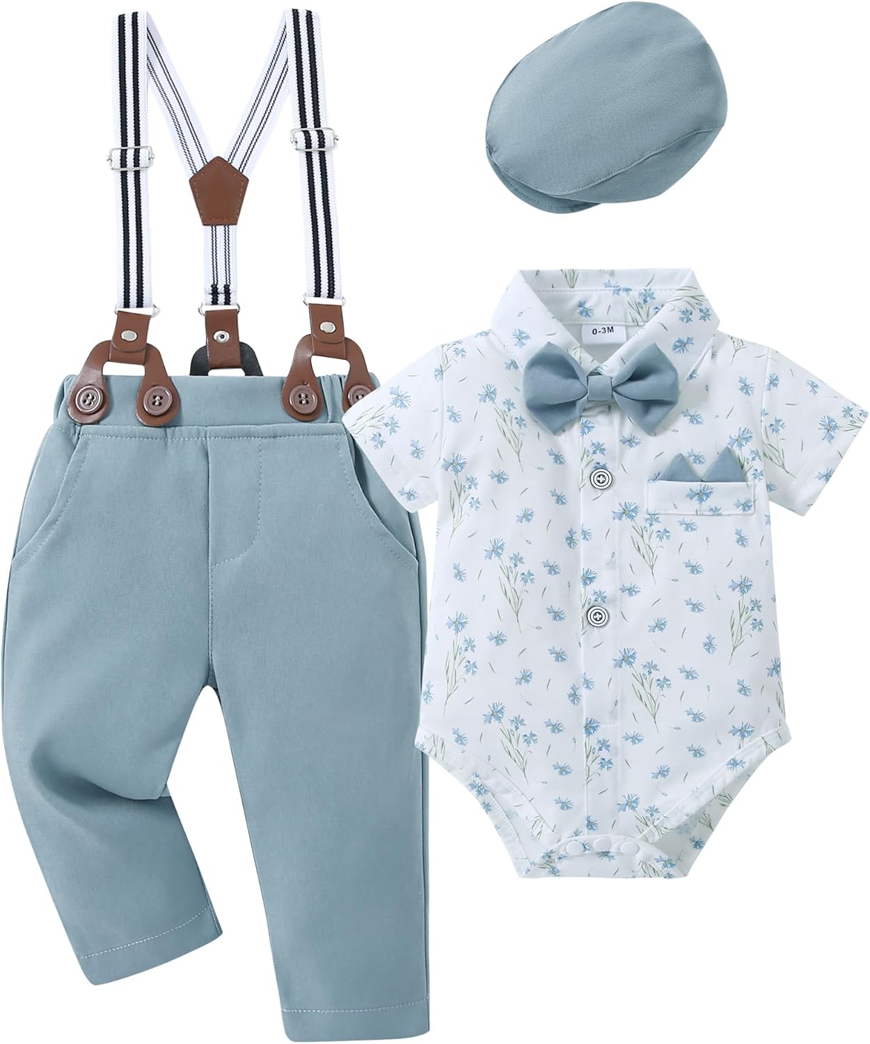 YALLET Baby Boy Tuxedo Suit