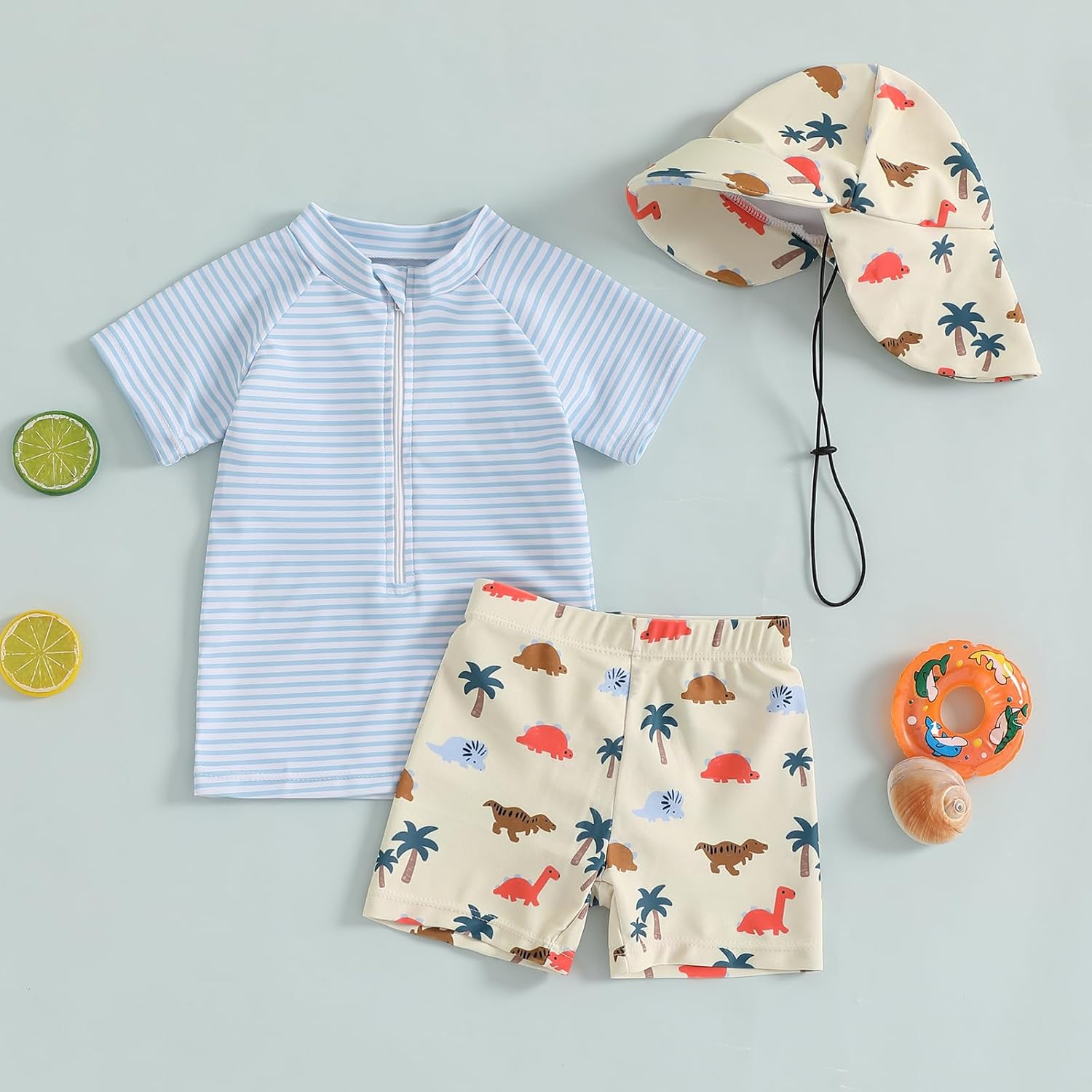 Sun Protection Rash Guard Set for Boys