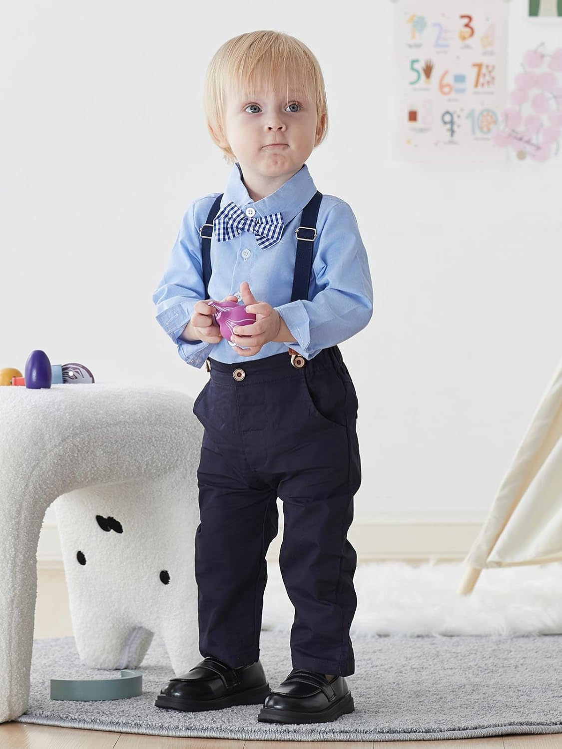 SALNIER Premium Style Toddler Boys Suit for Boys