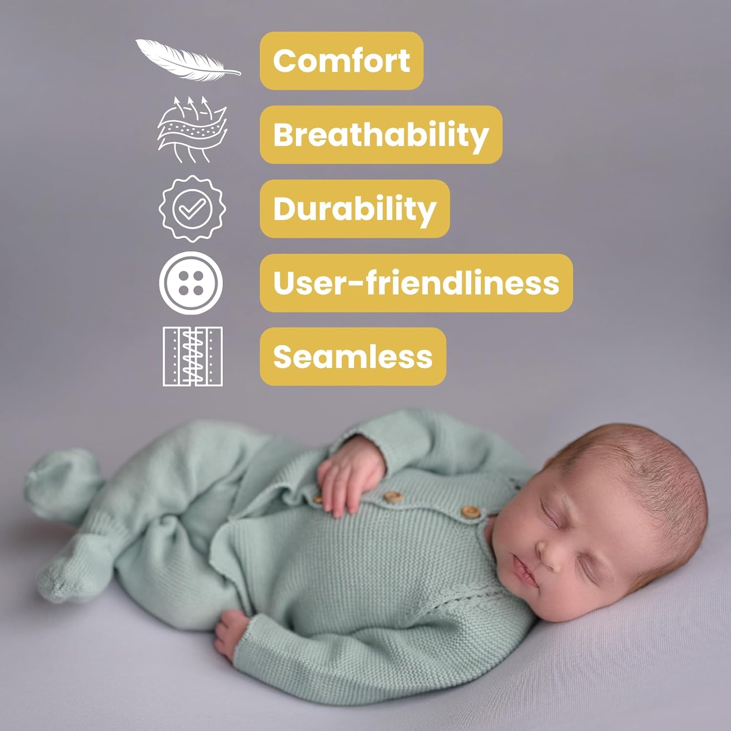 Organic Knitted Baby Set for Newborns