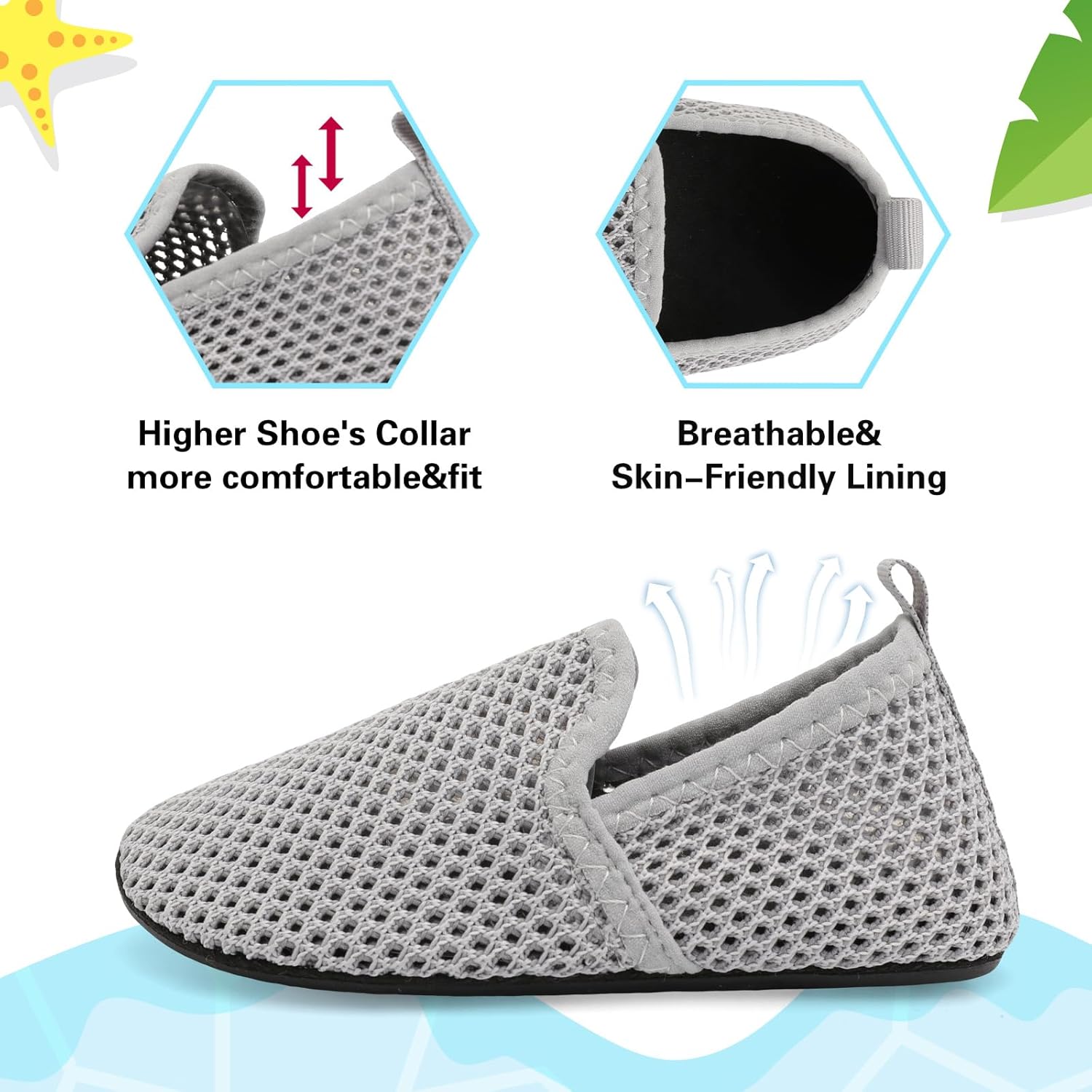 Quick-Dry Toddler Water Shoes for Boys Girls