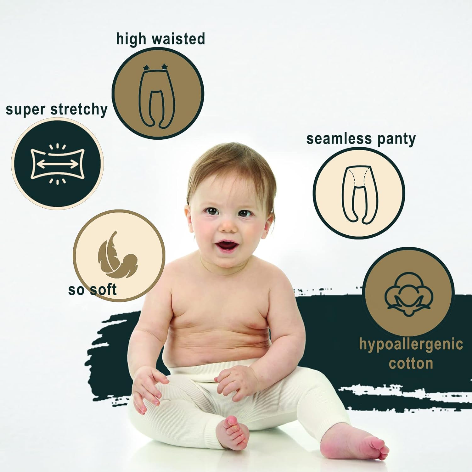 Seamless Soft and Hypoallergenic Baby Leggings for Kids
